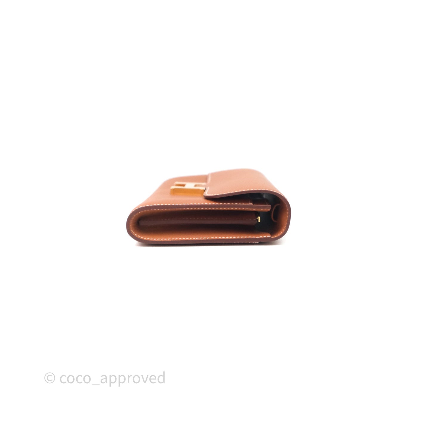 Hermès Constance Long To Go Wallet Gold 37 Evercolor Gold Hardware