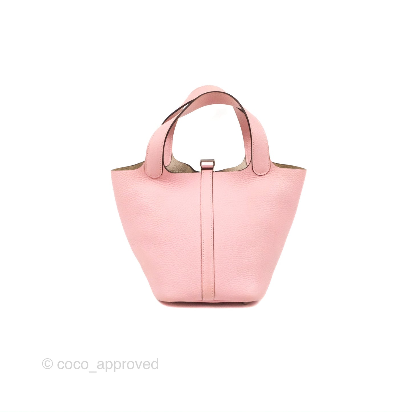 Hermès Picotin Lock 18 Rose Sakura Taurillon Clemence Palladium Hardware