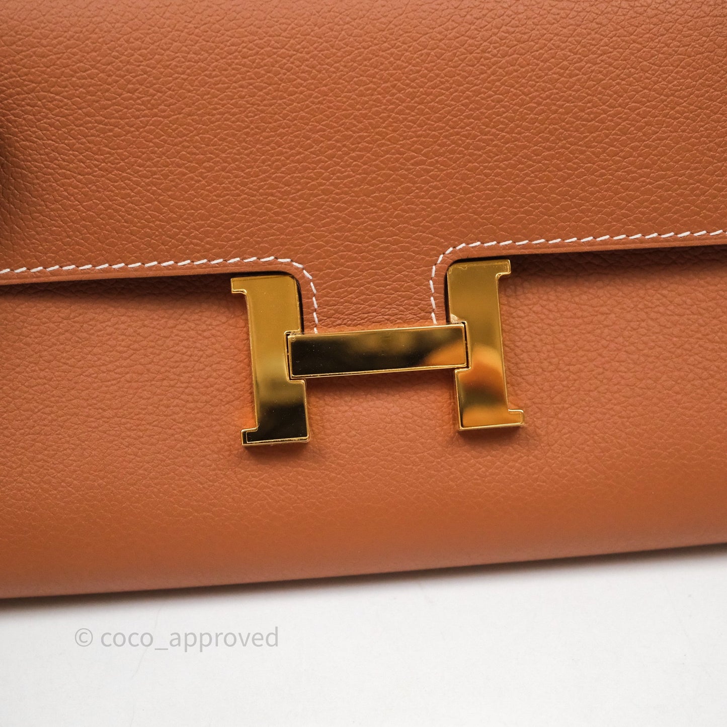 Hermès Constance Long To Go Wallet Gold 37 Evercolor Gold Hardware