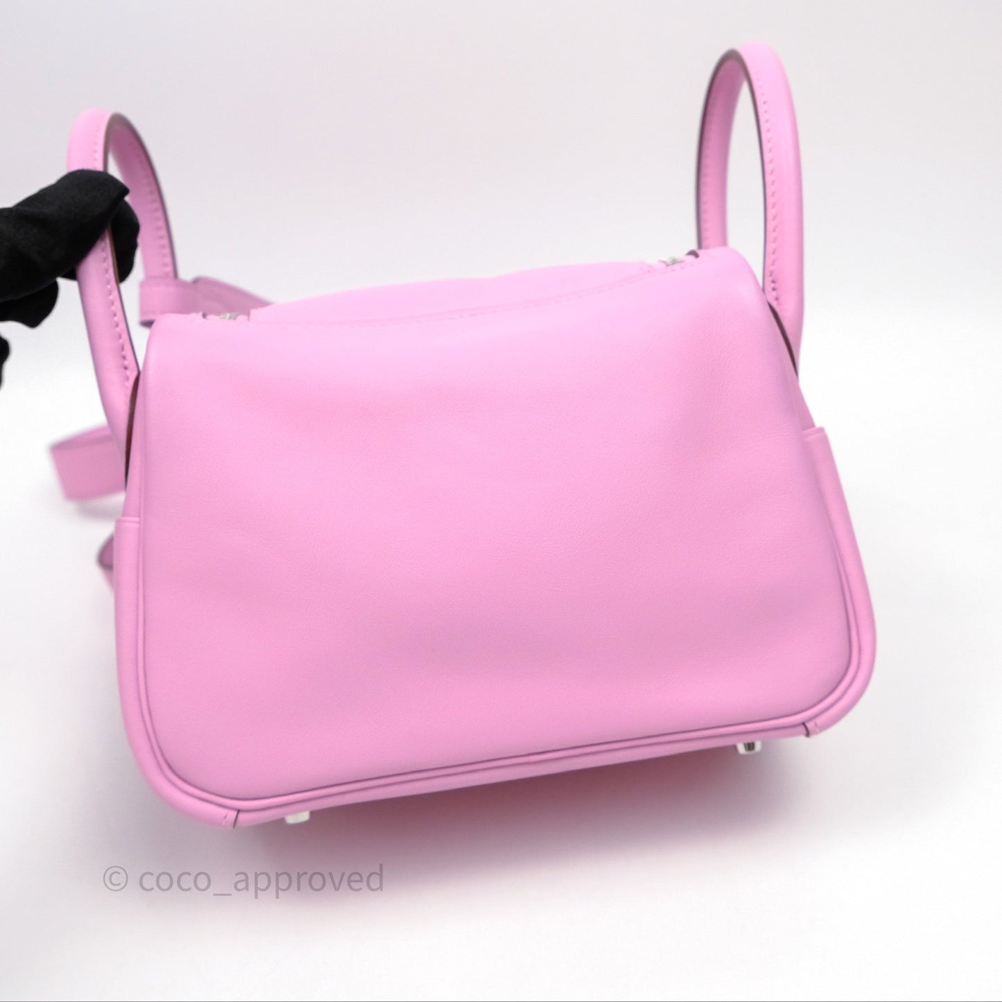 Hermès Mini Lindy 20 Swift Mauve Sylvestre X9 Palladium Hardware