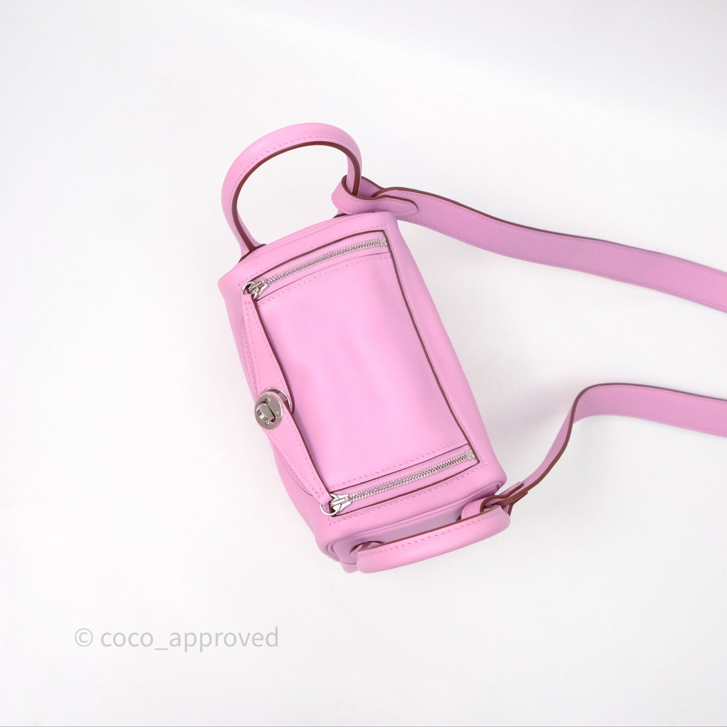 Hermès Mini Lindy 20 Swift Mauve Sylvestre X9 Palladium Hardware