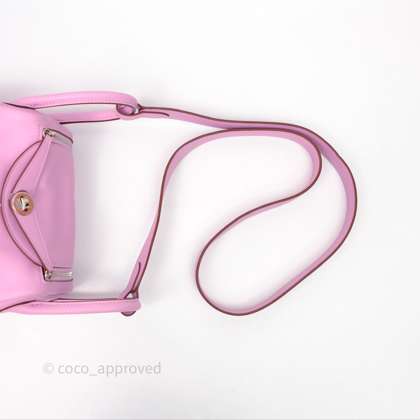 Hermès Mini Lindy 20 Swift Mauve Sylvestre X9 Palladium Hardware