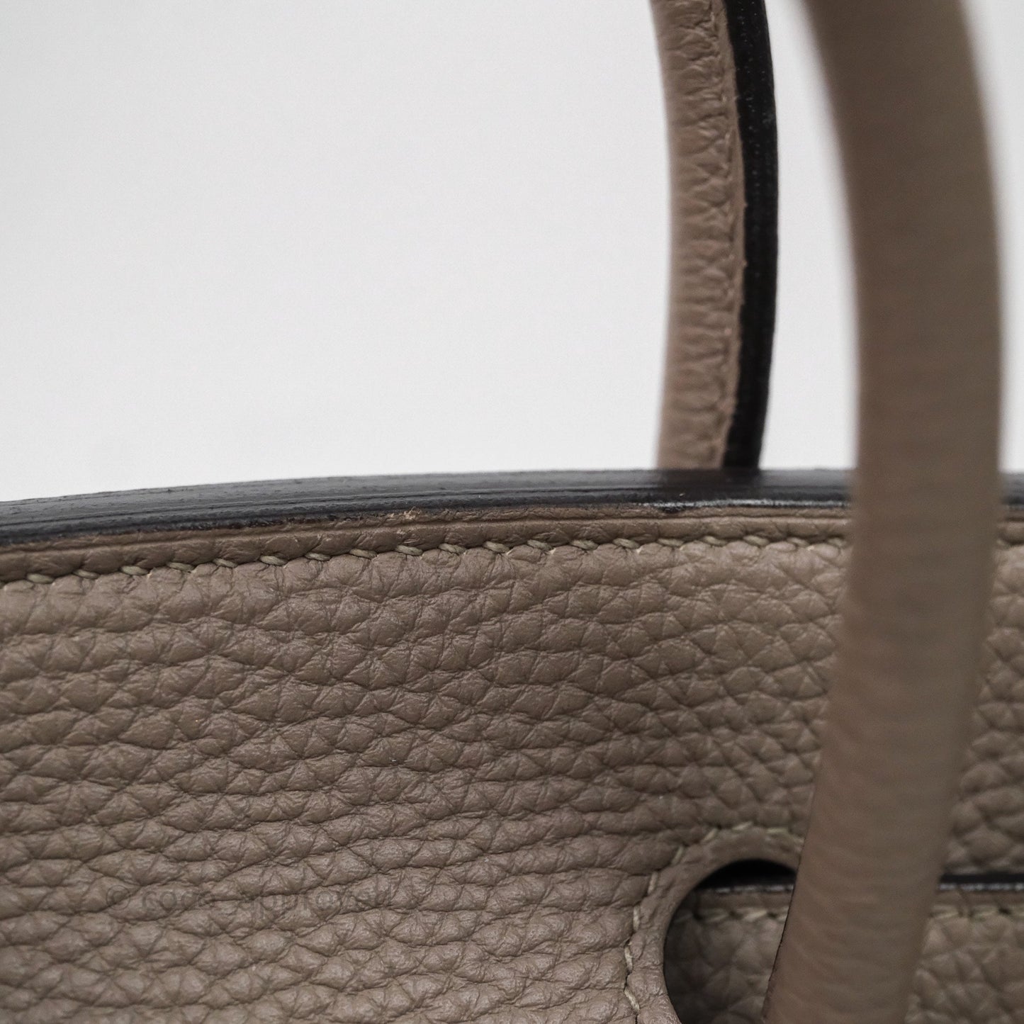 Hermes Birkin 25 Gris Asphalte M8 Togo Gold Hardware