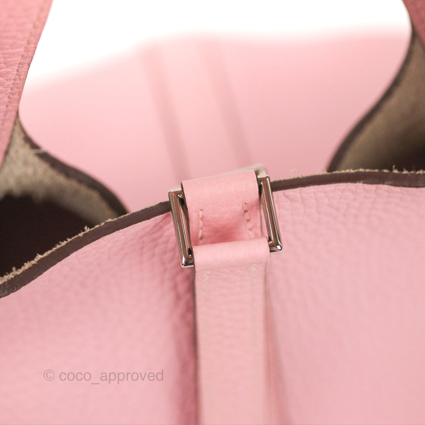 Hermès Picotin Lock 18 Rose Sakura Taurillon Clemence Palladium Hardware