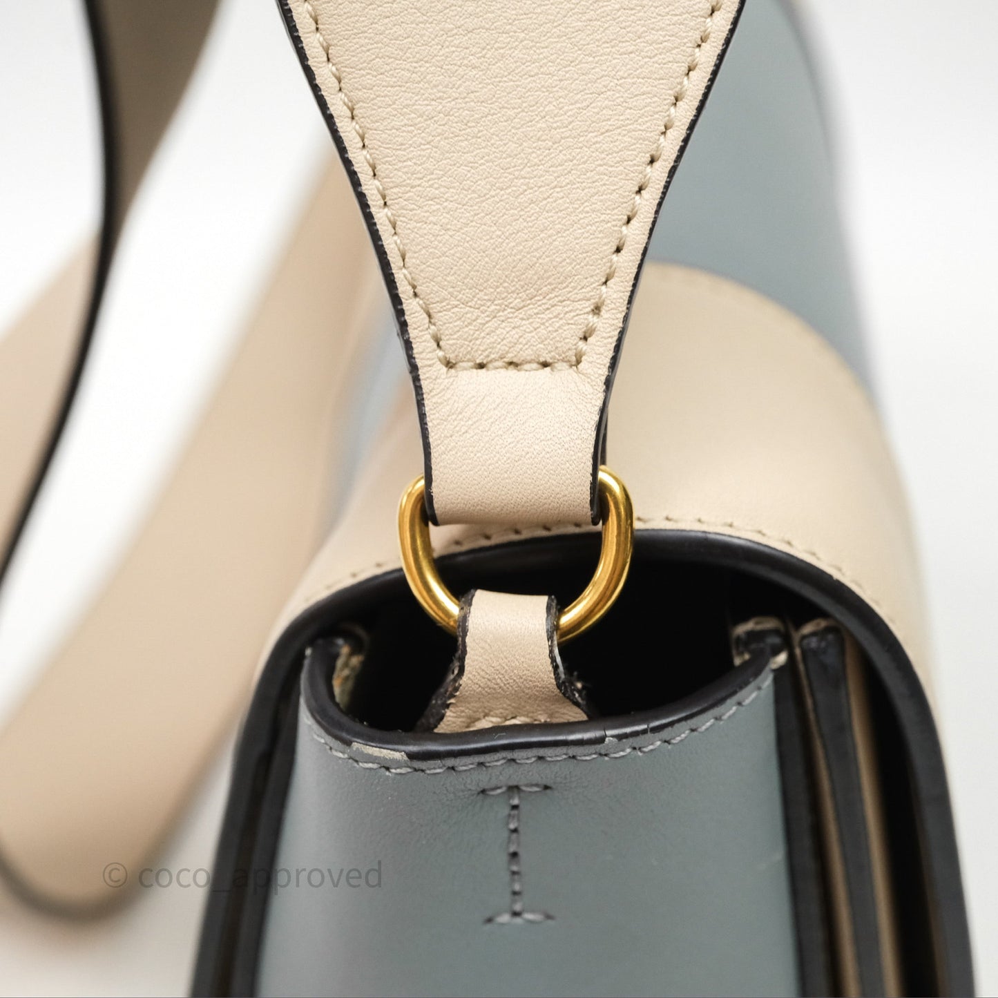 Celine Frame Bag Blue & Optic White