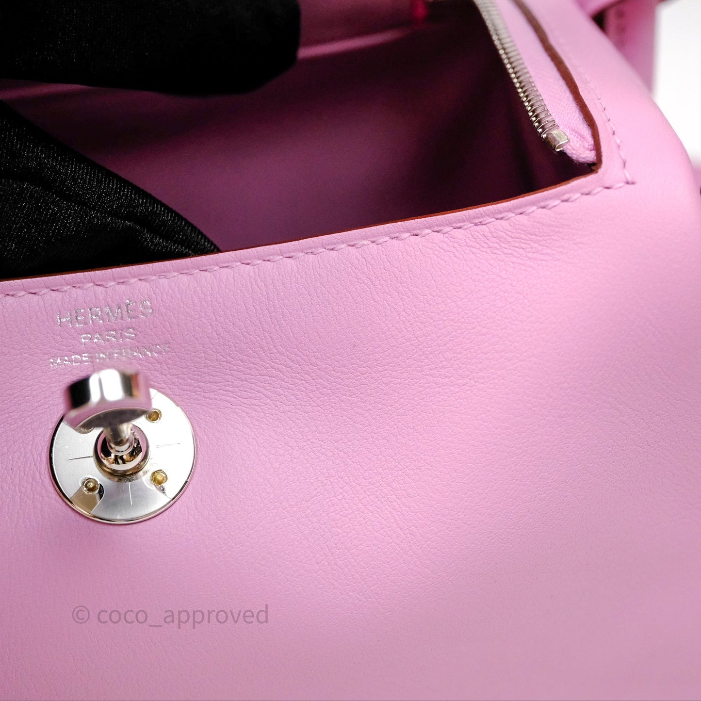 Hermès Mini Lindy 20 Swift Mauve Sylvestre X9 Palladium Hardware