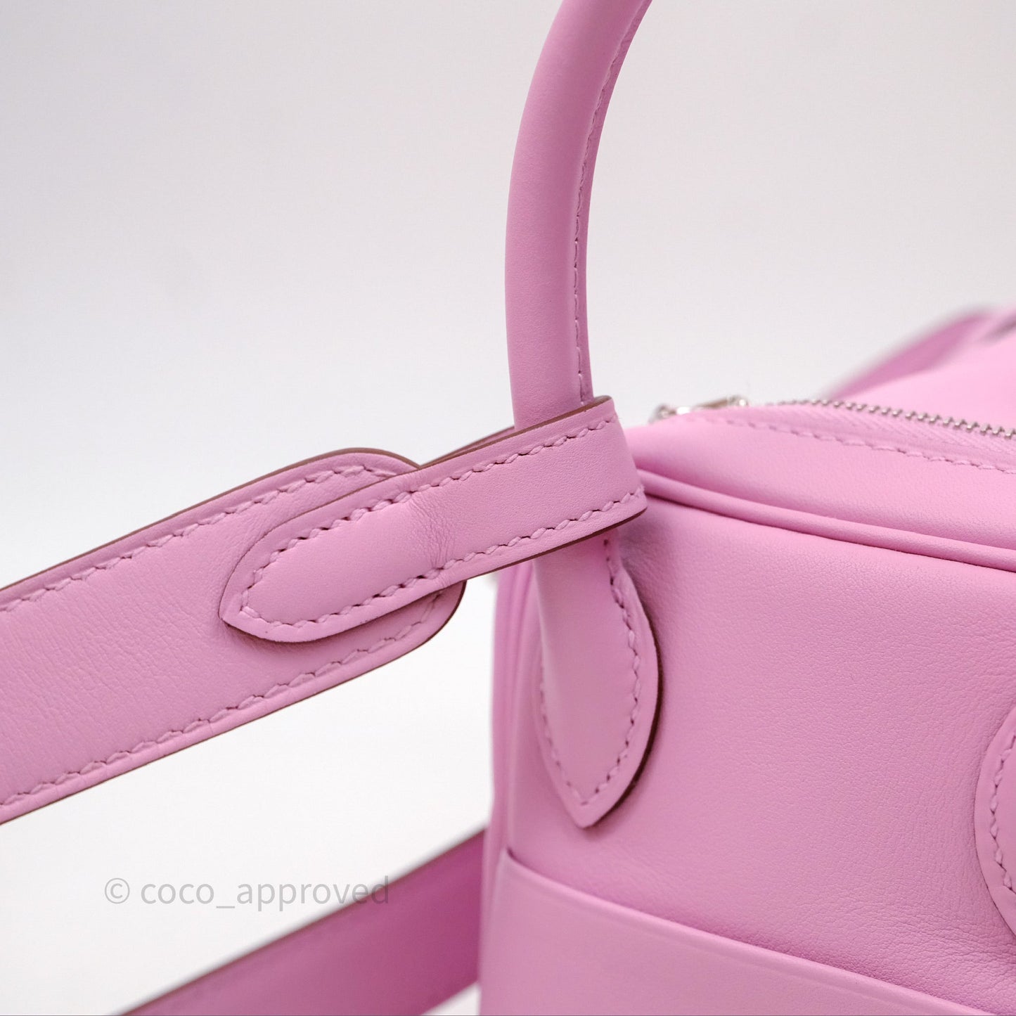 Hermès Mini Lindy 20 Swift Mauve Sylvestre X9 Palladium Hardware