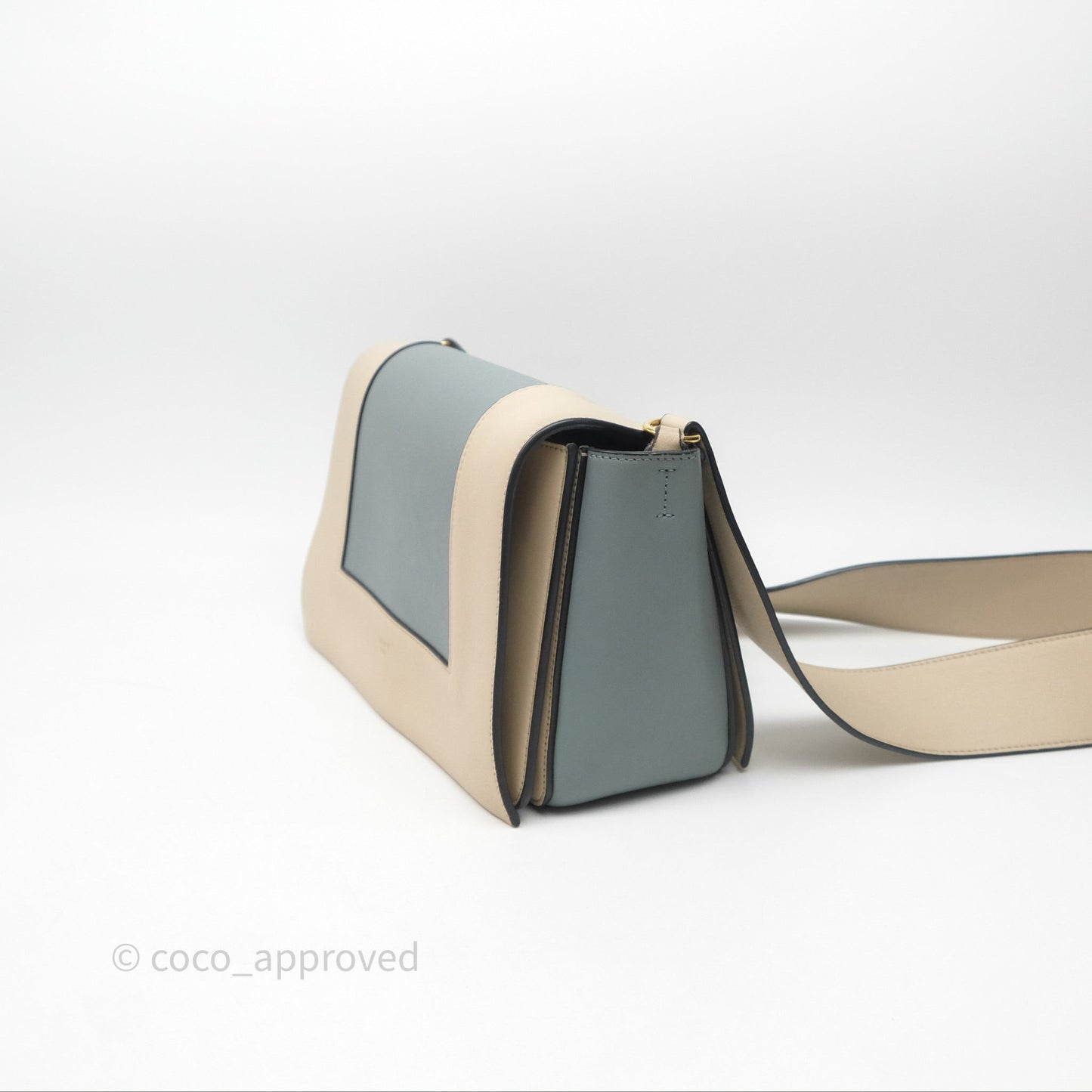Celine Frame Bag Blue & Optic White