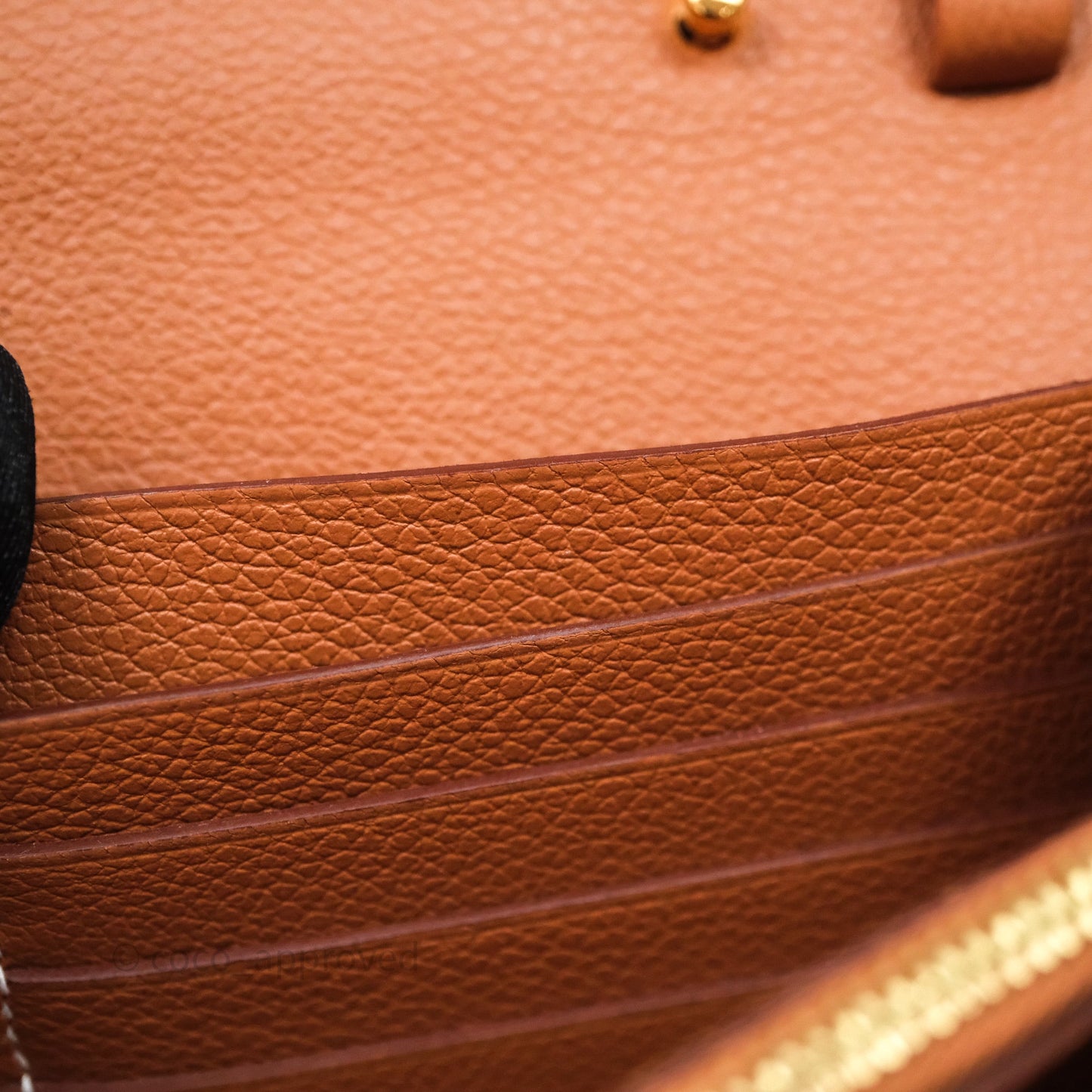 Hermès Constance Long To Go Wallet Gold 37 Evercolor Gold Hardware