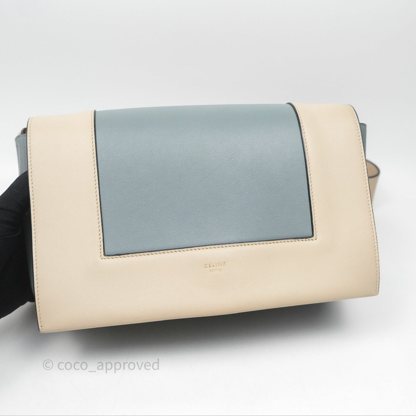 Celine Frame Bag Blue & Optic White