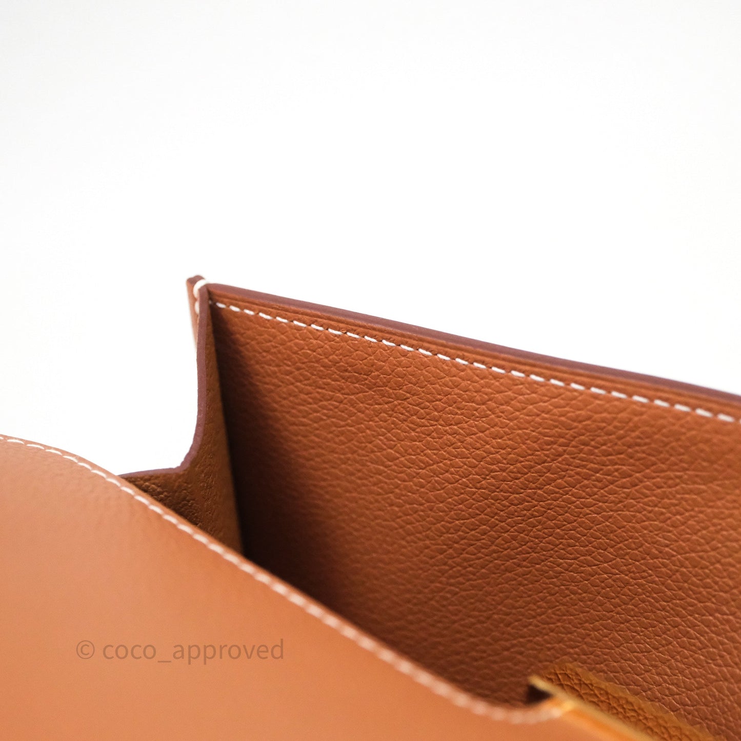 Hermès Constance Long To Go Wallet Gold 37 Evercolor Gold Hardware