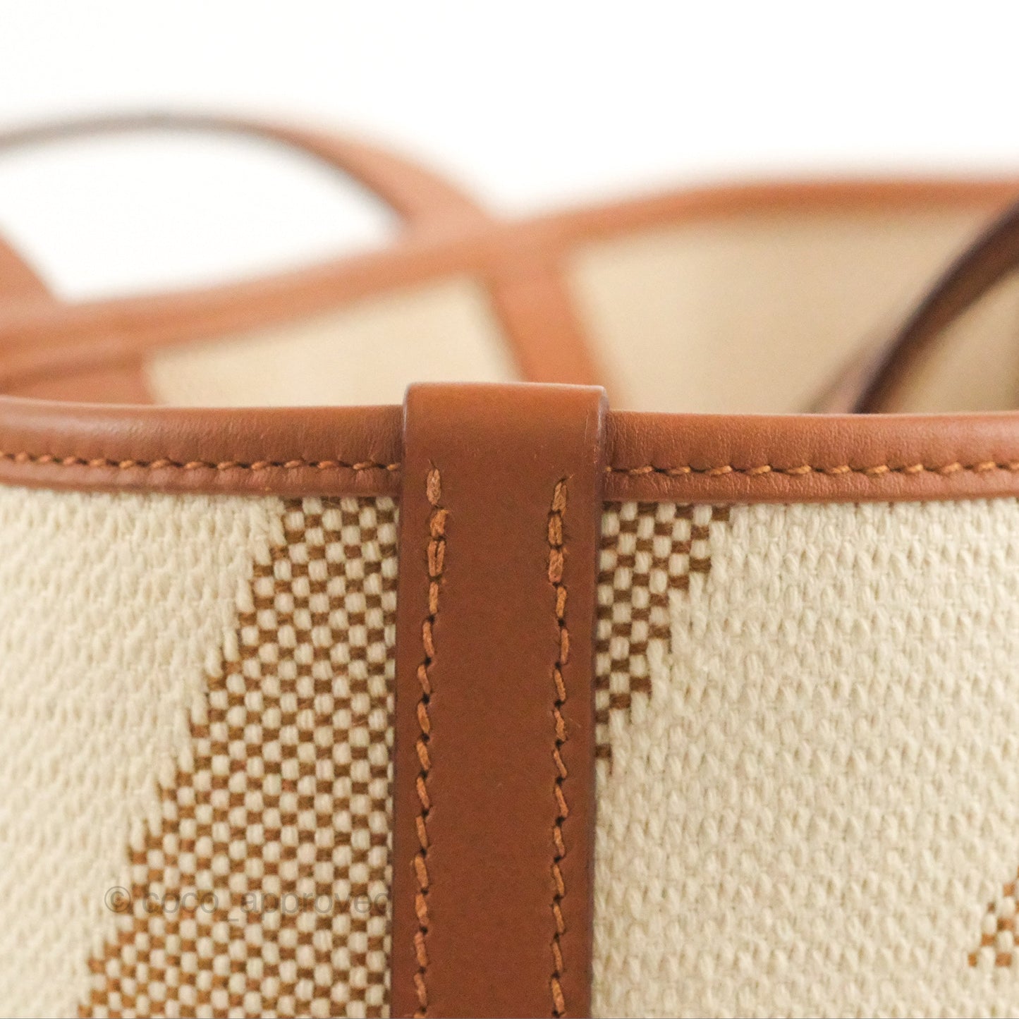 Hermès Cabas H en Biais 40 Bag Écru / Naturel / Gold H Canvas