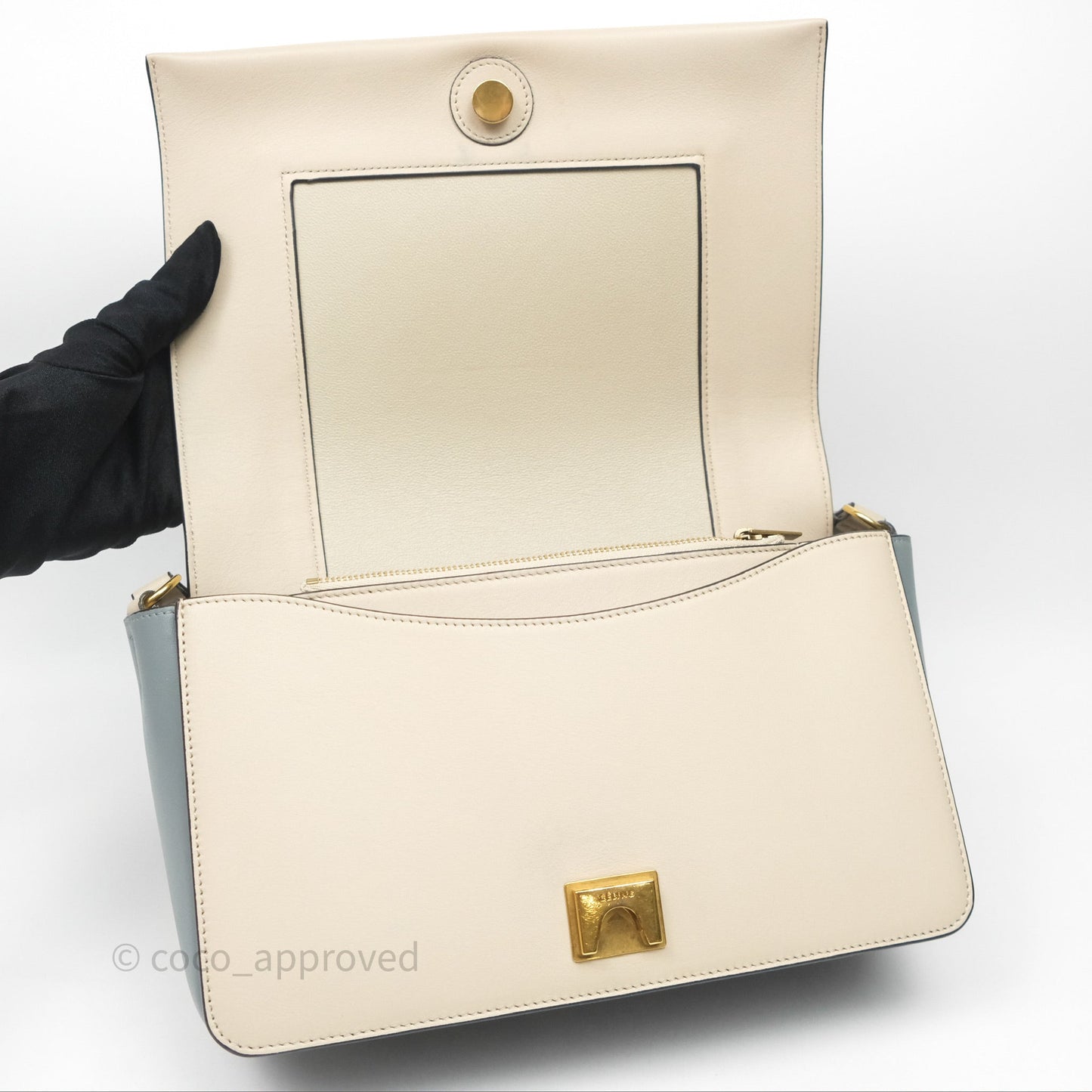Celine Frame Bag Blue & Optic White