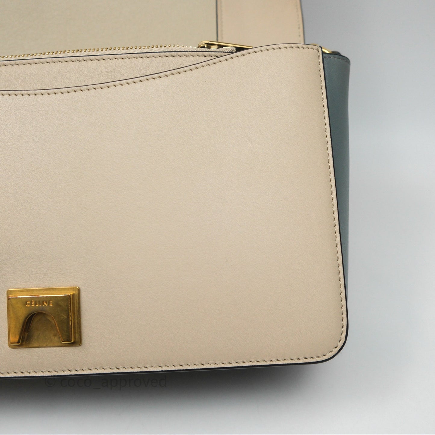 Celine Frame Bag Blue & Optic White