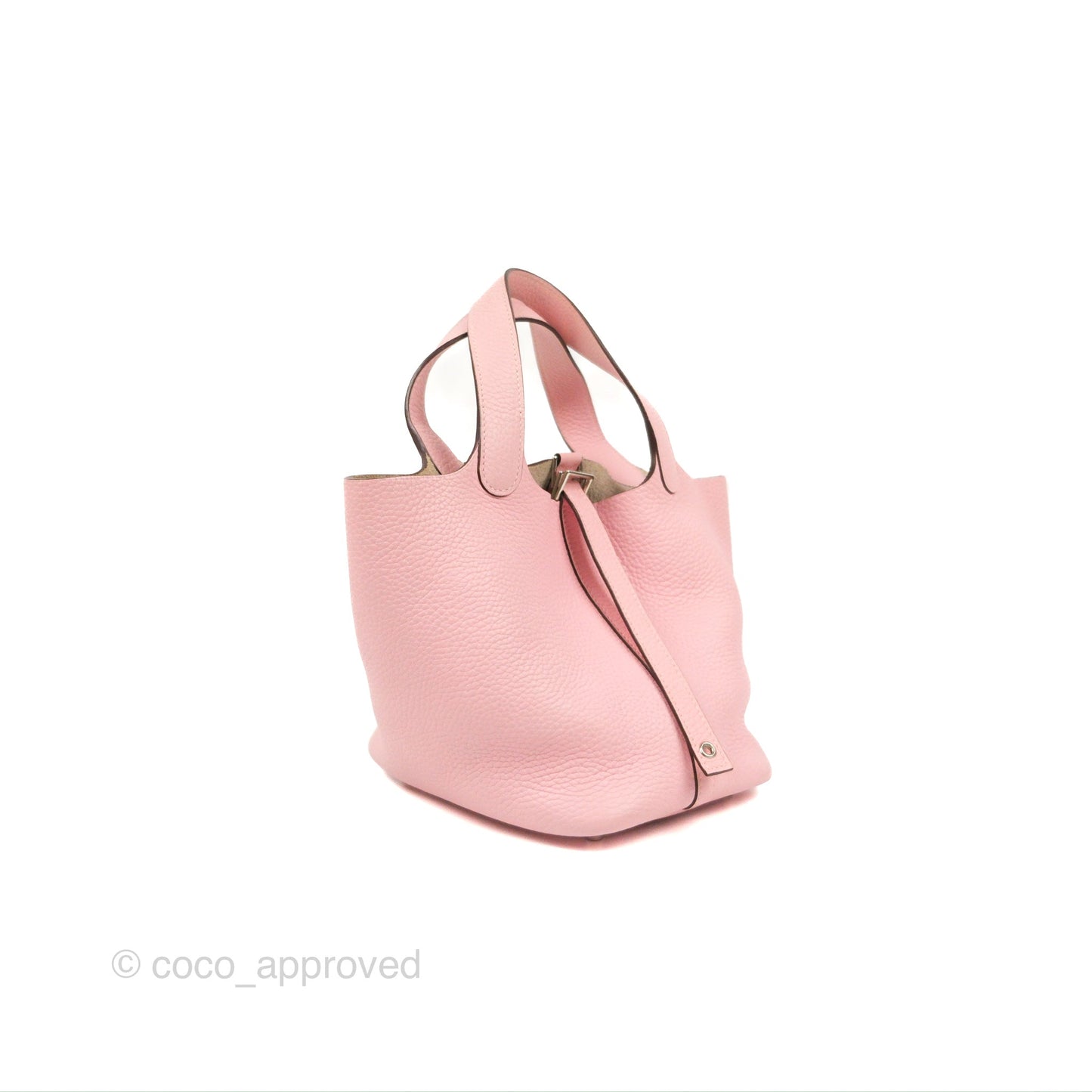 Hermès Picotin Lock 18 Rose Sakura Taurillon Clemence Palladium Hardware