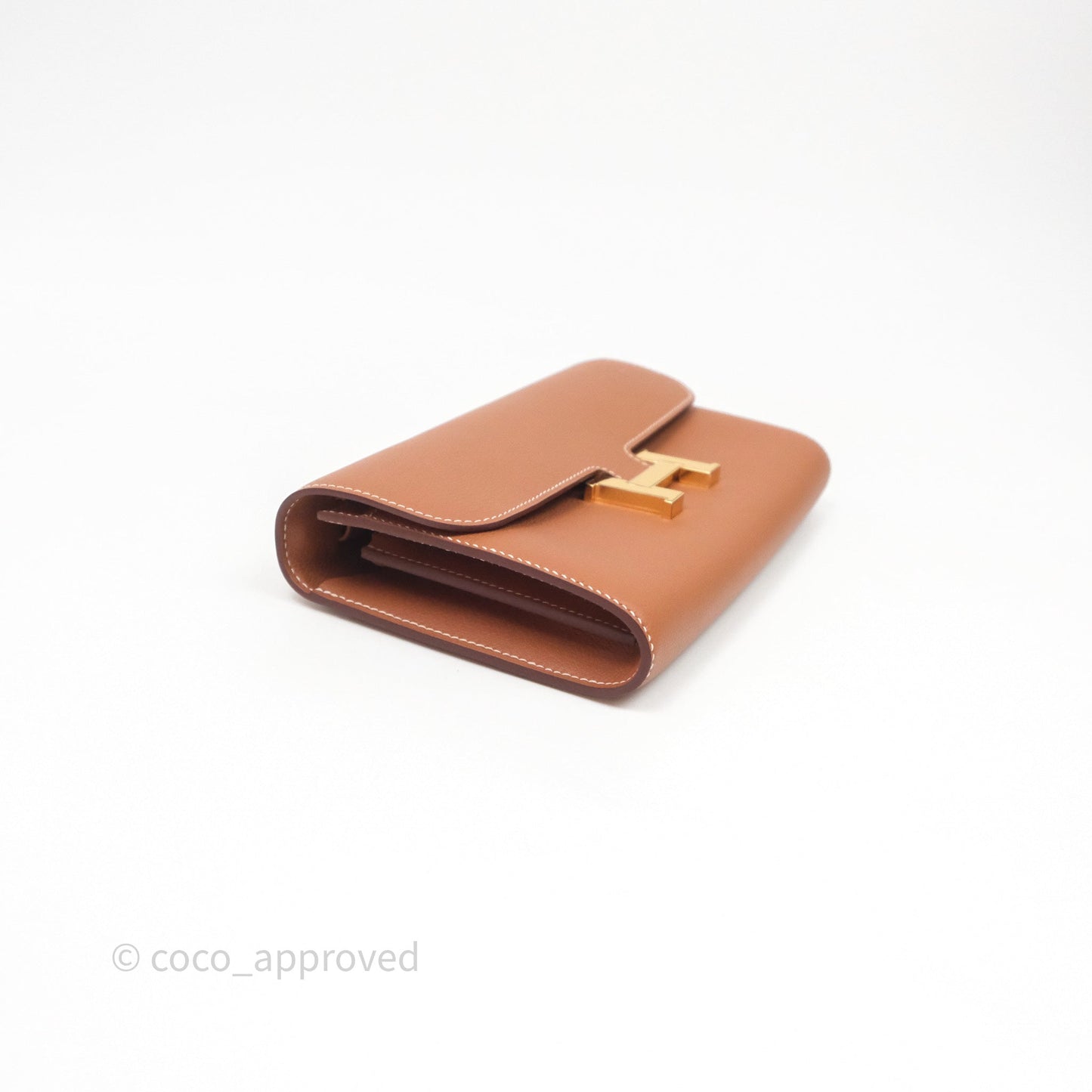 Hermès Constance Long To Go Wallet Gold 37 Evercolor Gold Hardware
