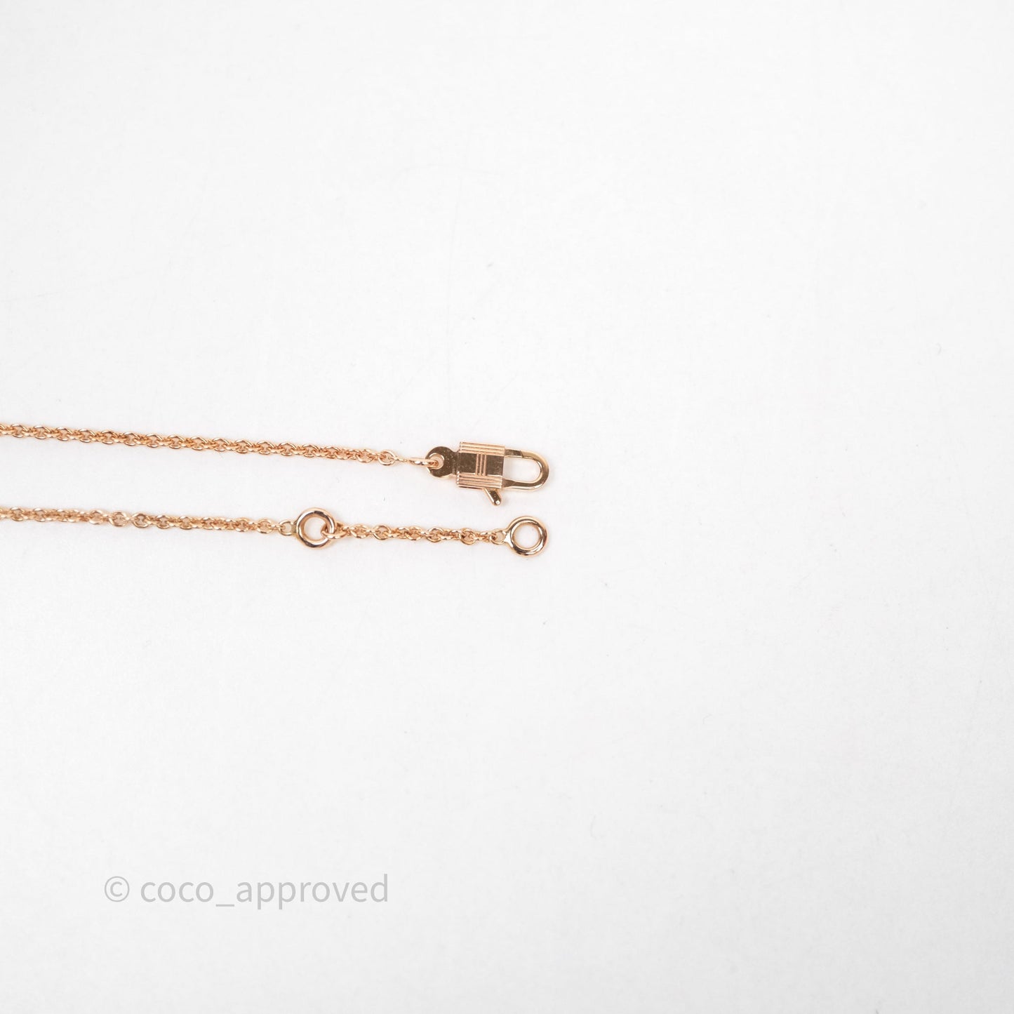Hermès Birkin Amulettes Diamonds Pendant Necklace Rose Gold