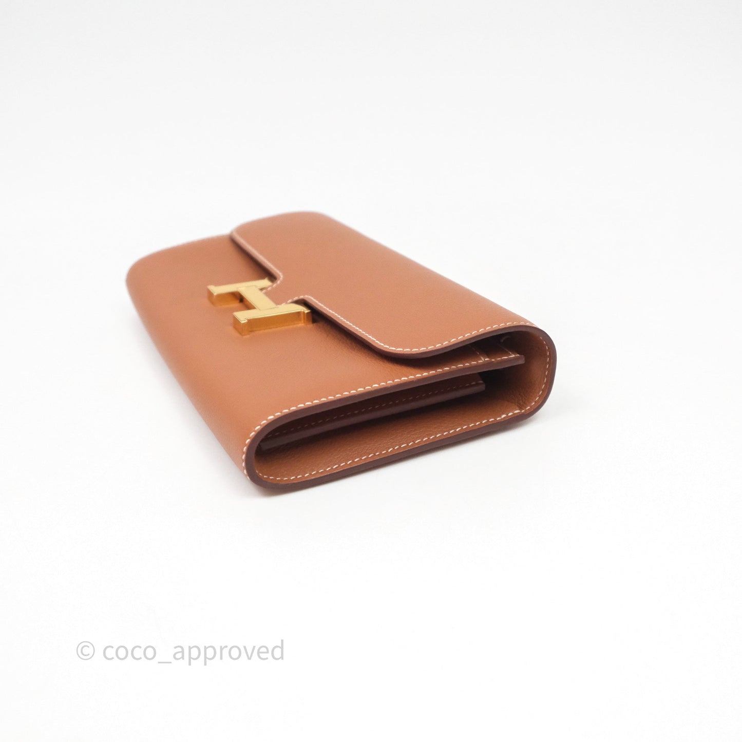 Hermès Constance Long To Go Wallet Gold 37 Evercolor Gold Hardware