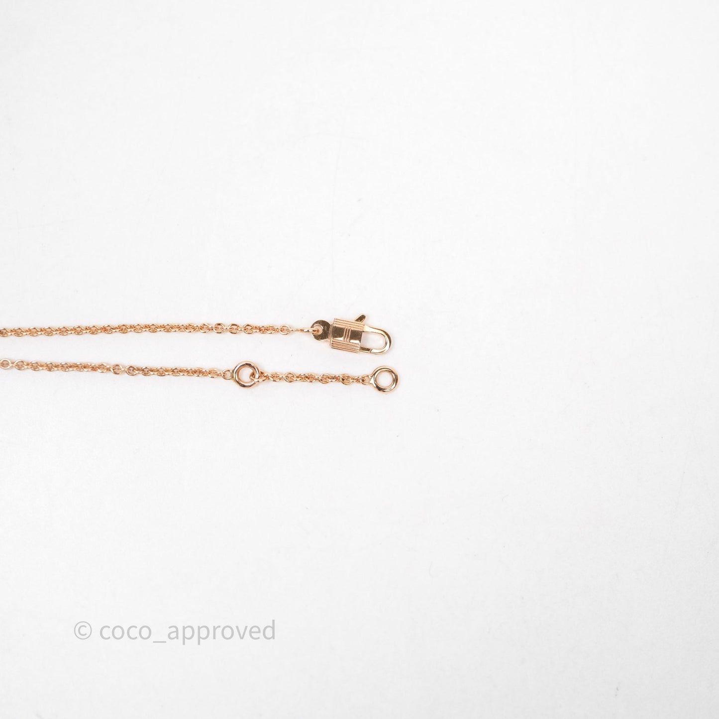 Hermès Birkin Amulettes Diamonds Pendant Necklace Rose Gold