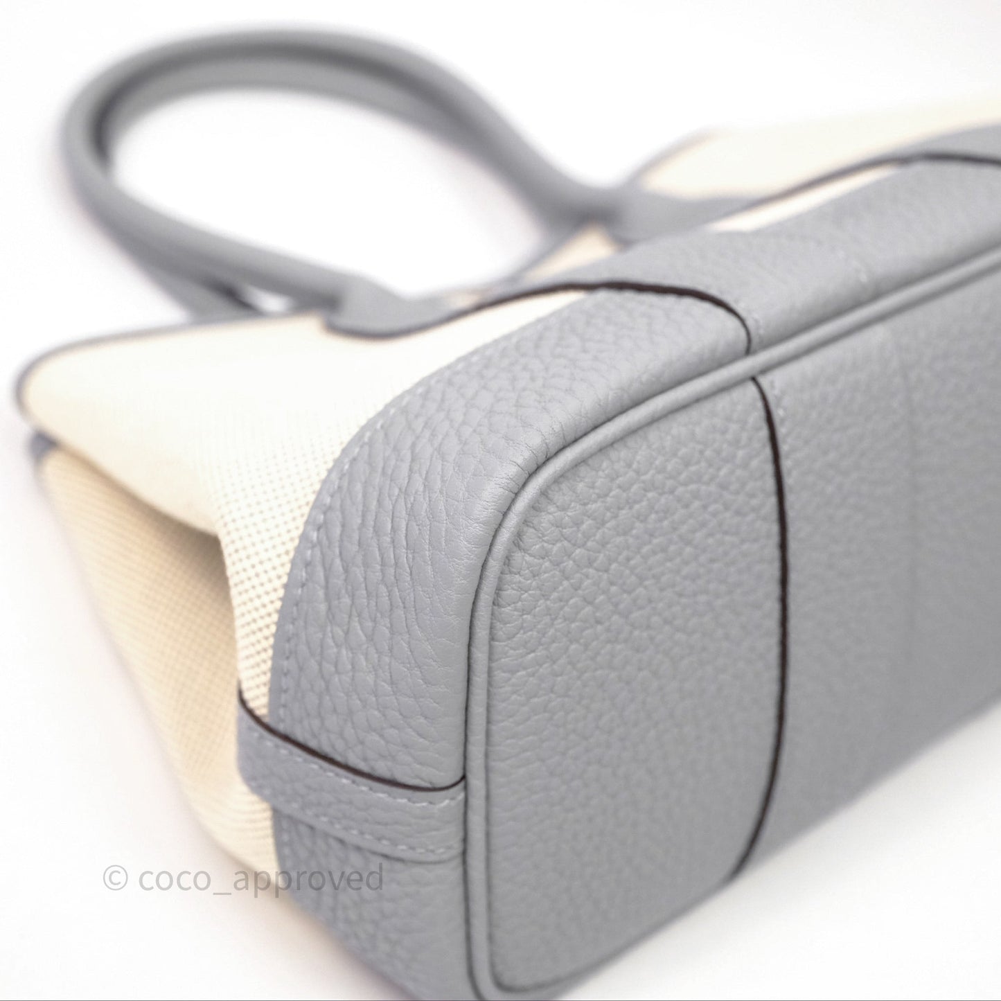Hermes Neo Garden 23 bag Écru/ 8U Bleu Glacier/ P0 Gris Pantin Palladium Hardware