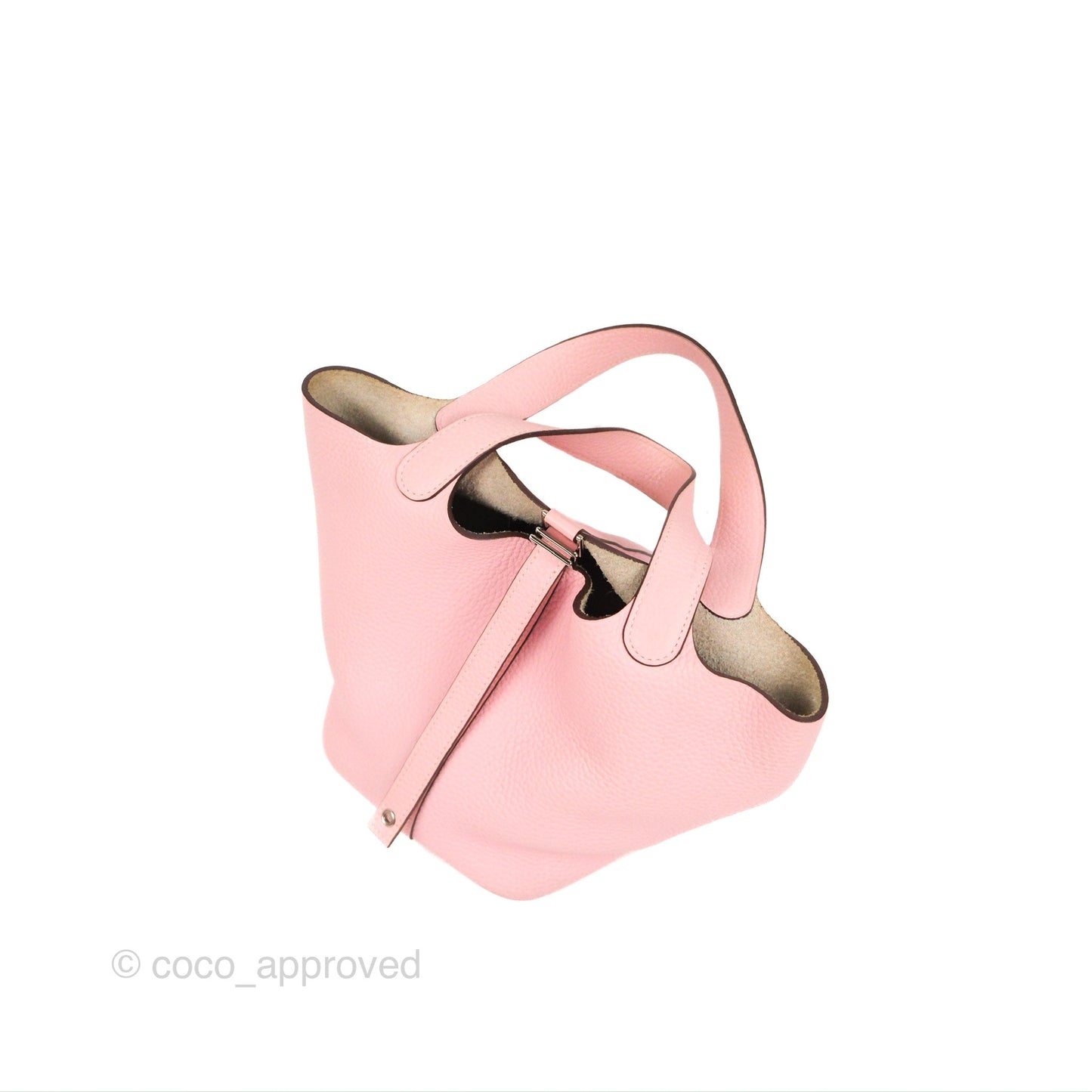 Hermès Picotin Lock 18 Rose Sakura Taurillon Clemence Palladium Hardware