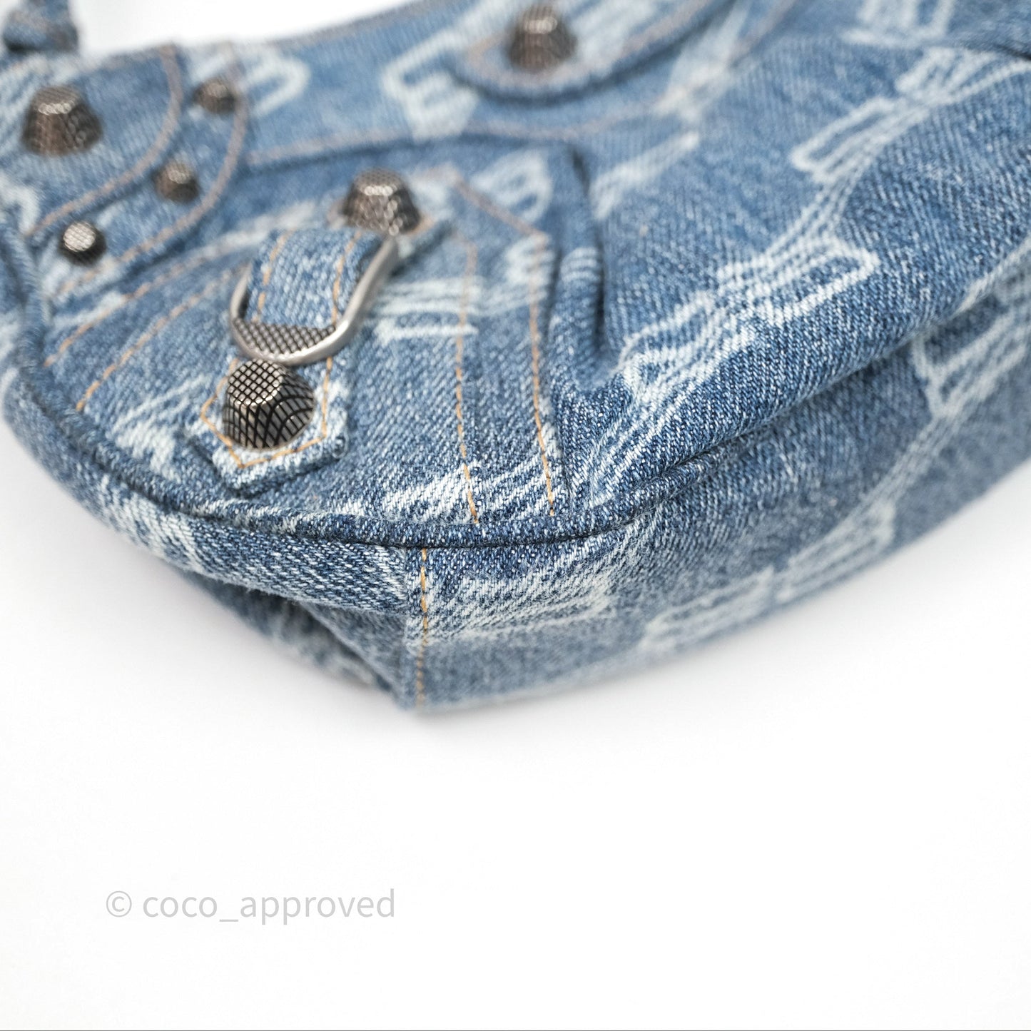 Balenciaga Le Cagole Denim Shoulder Bag