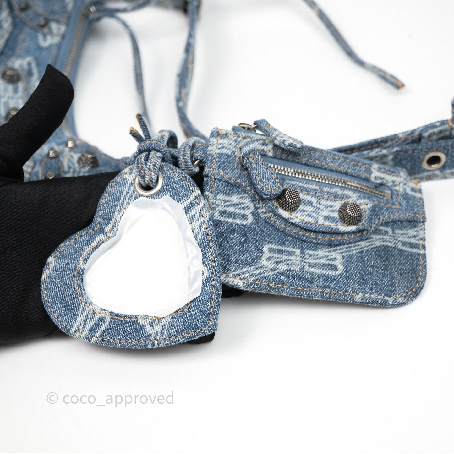 Balenciaga Le Cagole Denim Shoulder Bag