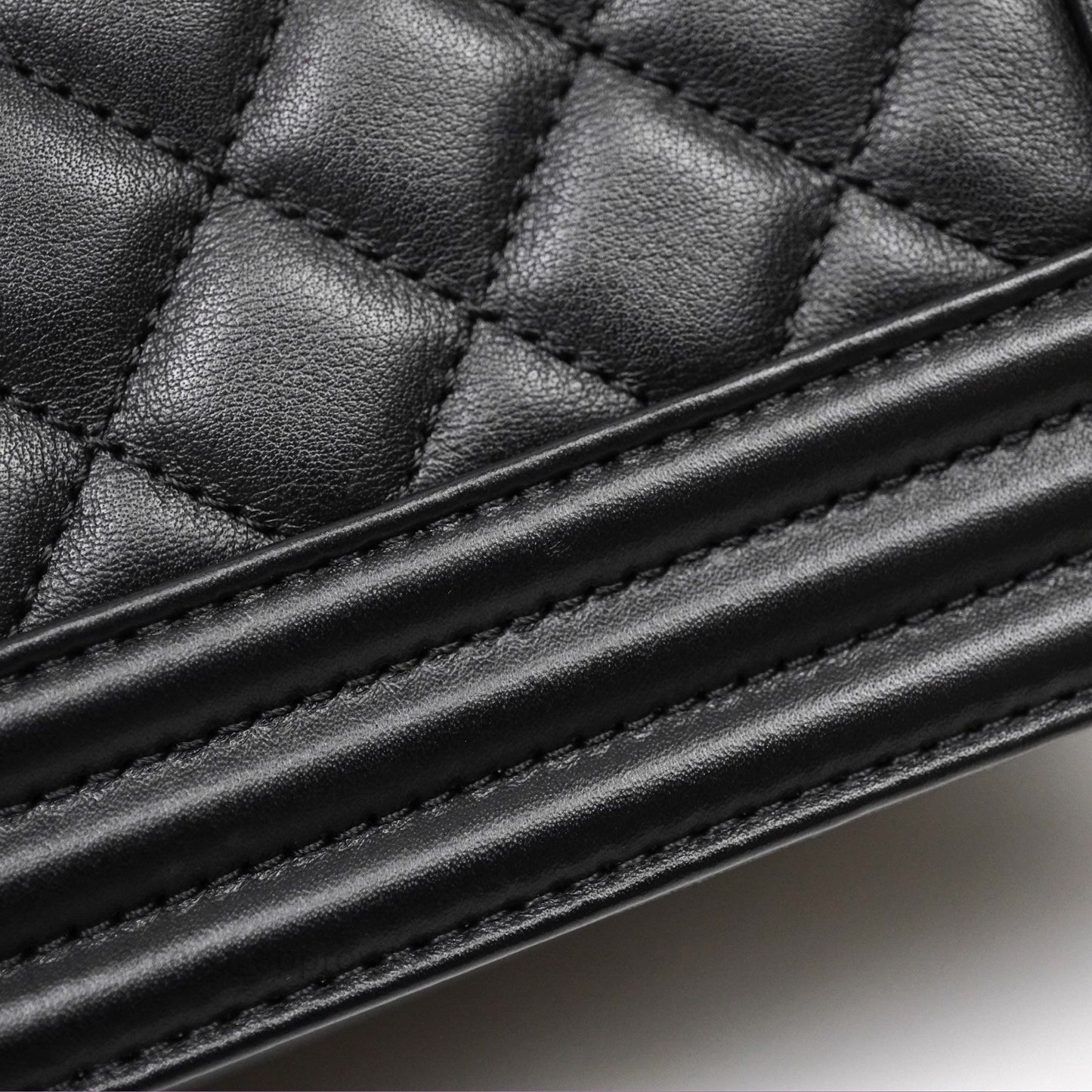Chanel Small Boy Quilted Black Calfskin Aged Gold Hardware