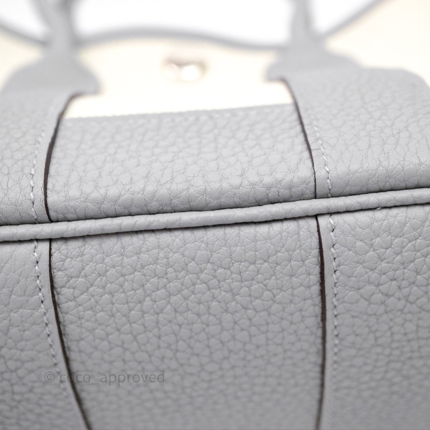 Hermes Neo Garden 23 bag Écru/ 8U Bleu Glacier/ P0 Gris Pantin Palladium Hardware