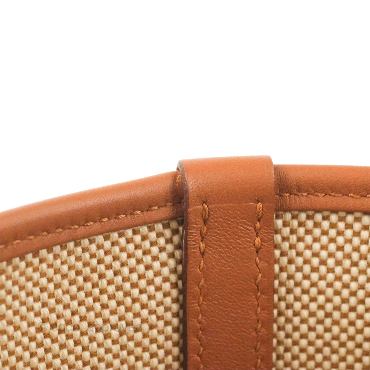 Hermès Cabas H en Biais 40 Bag Écru / Naturel / Gold H Canvas