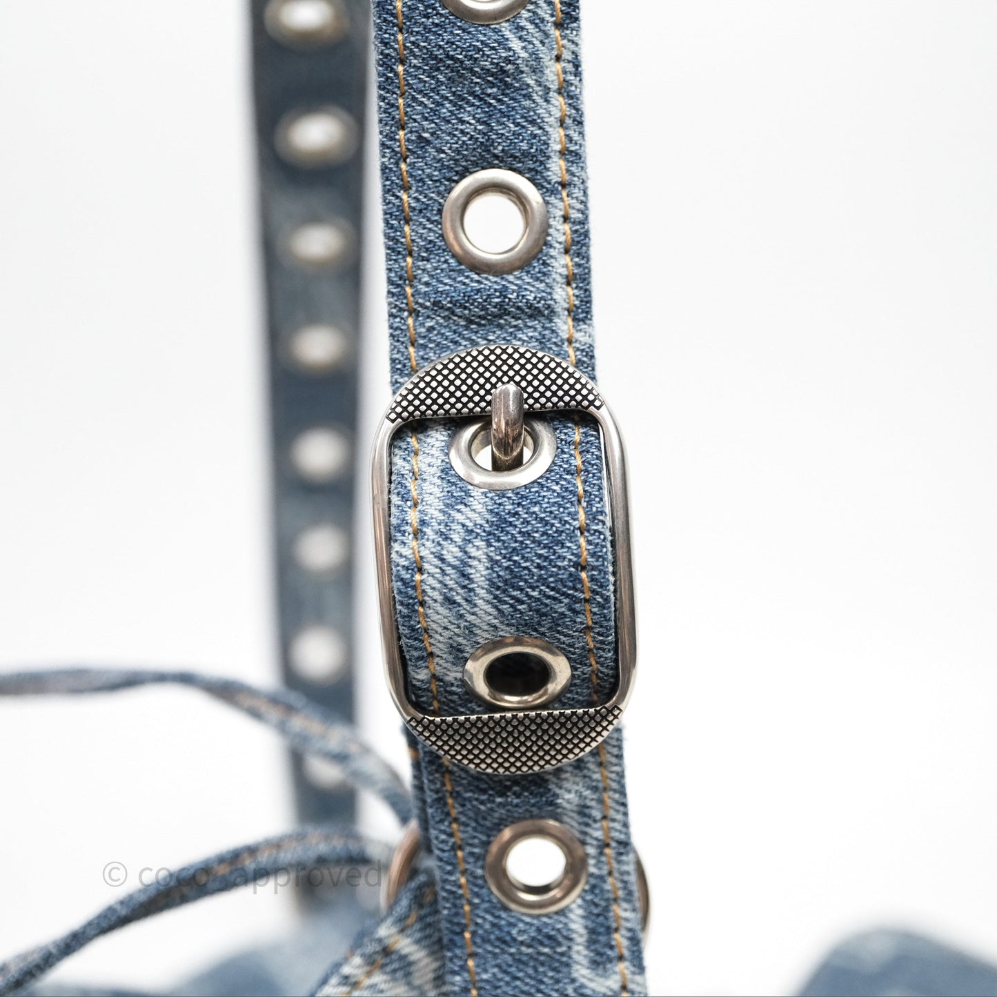 Balenciaga Le Cagole Denim Shoulder Bag