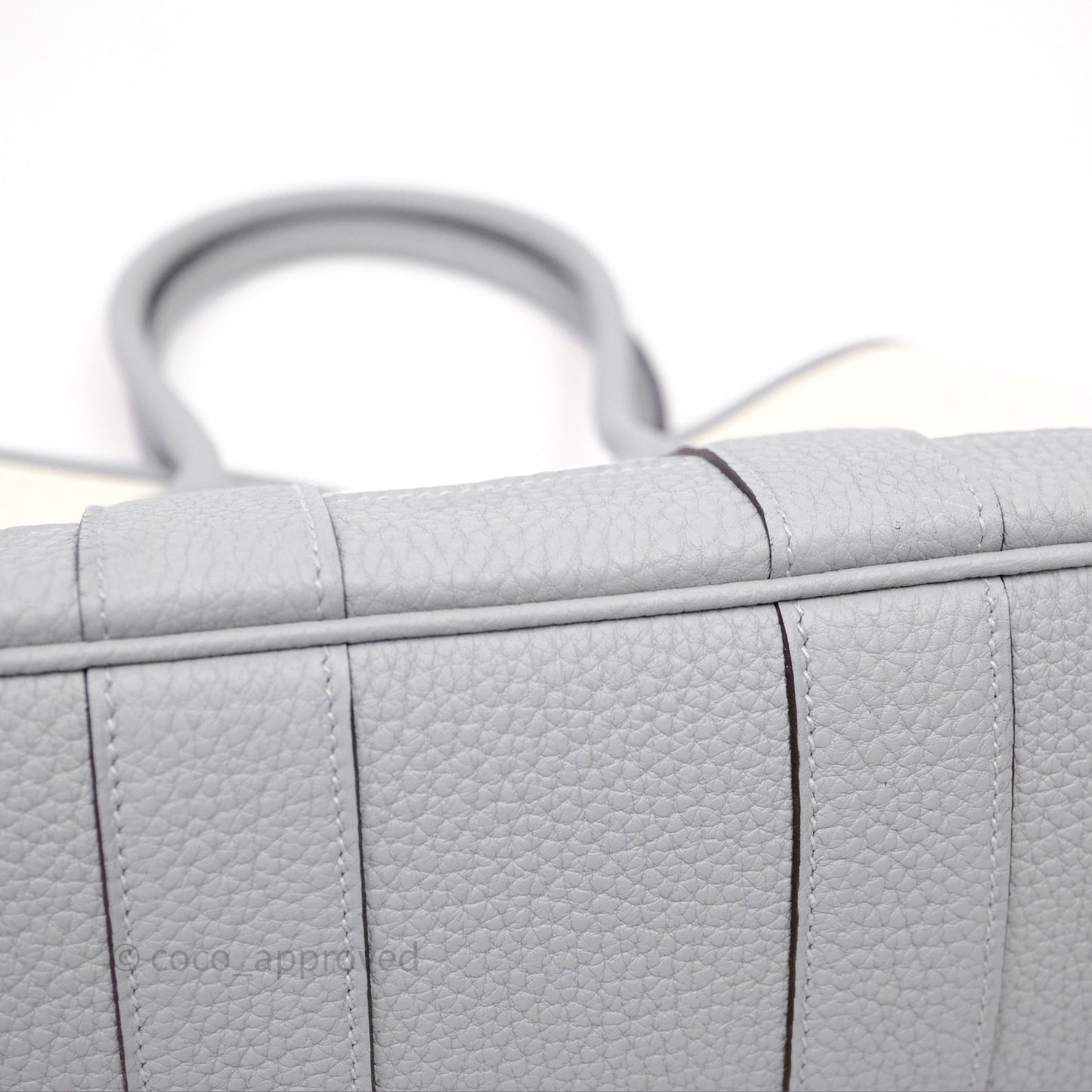 Hermes Neo Garden 23 bag Écru/ 8U Bleu Glacier/ P0 Gris Pantin Palladium Hardware