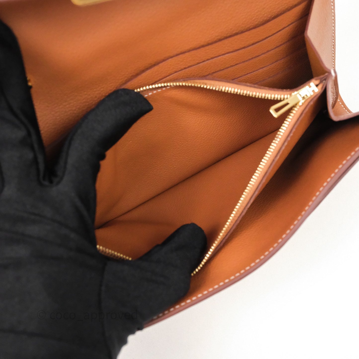 Hermès Constance Long To Go Wallet Gold 37 Evercolor Gold Hardware