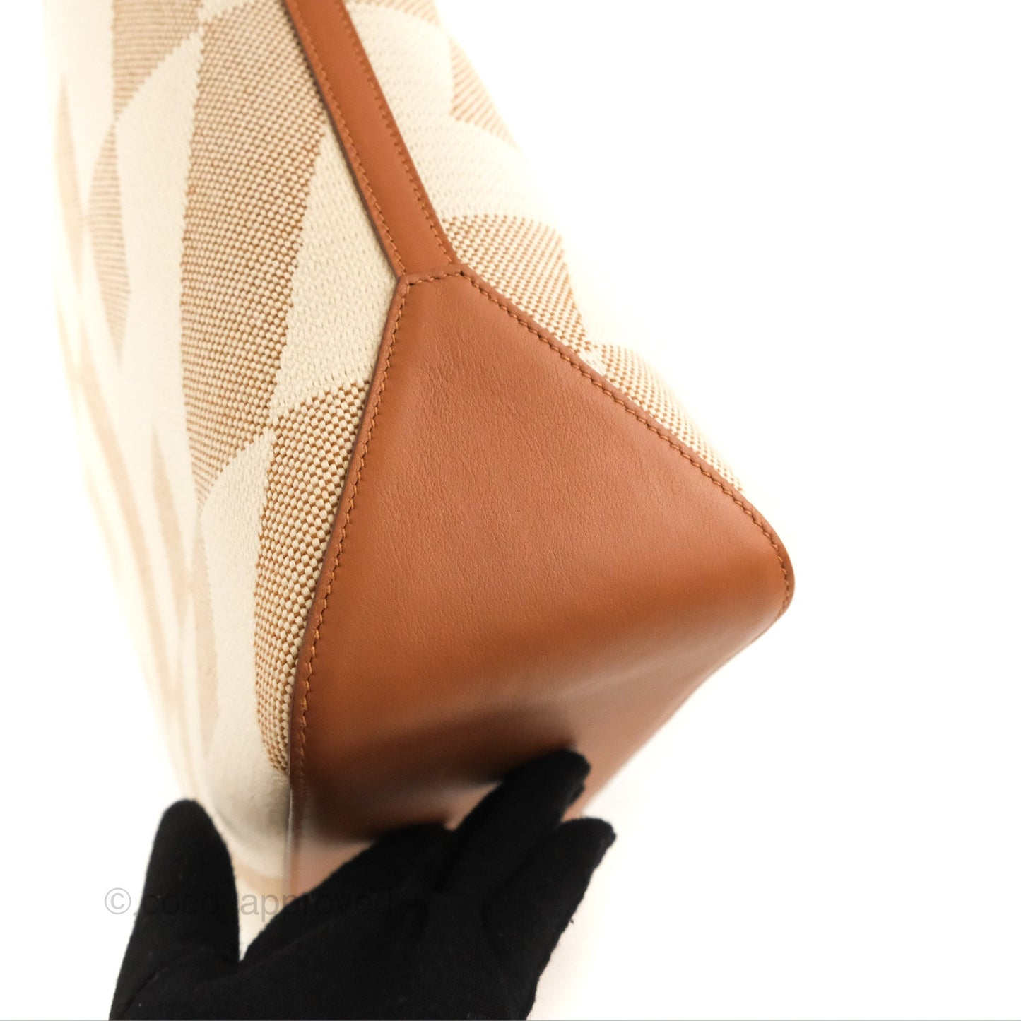 Hermès Cabas H en Biais 40 Bag Écru / Naturel / Gold H Canvas