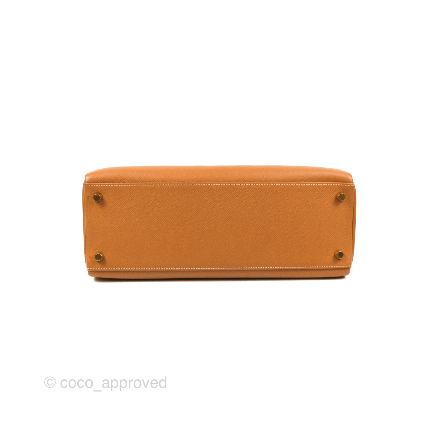Hermès Kelly 32 Retourne Natural Epsom Gold Hardware