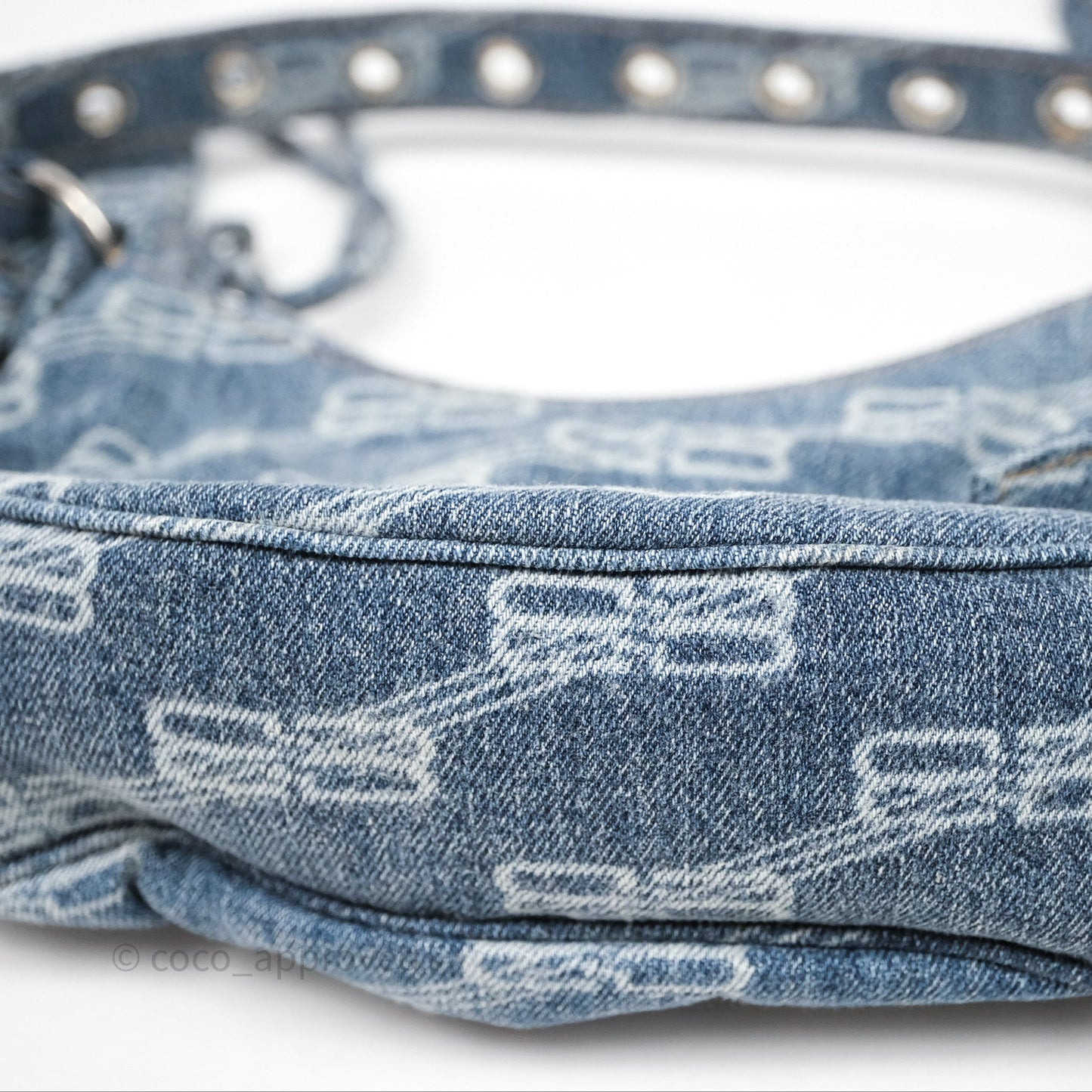 Balenciaga Le Cagole Denim Shoulder Bag
