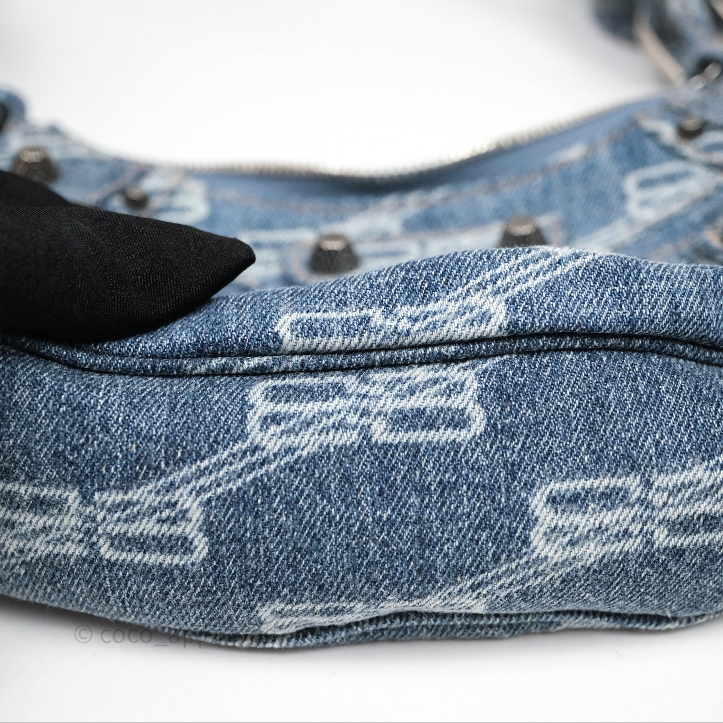 Balenciaga Le Cagole Denim Shoulder Bag