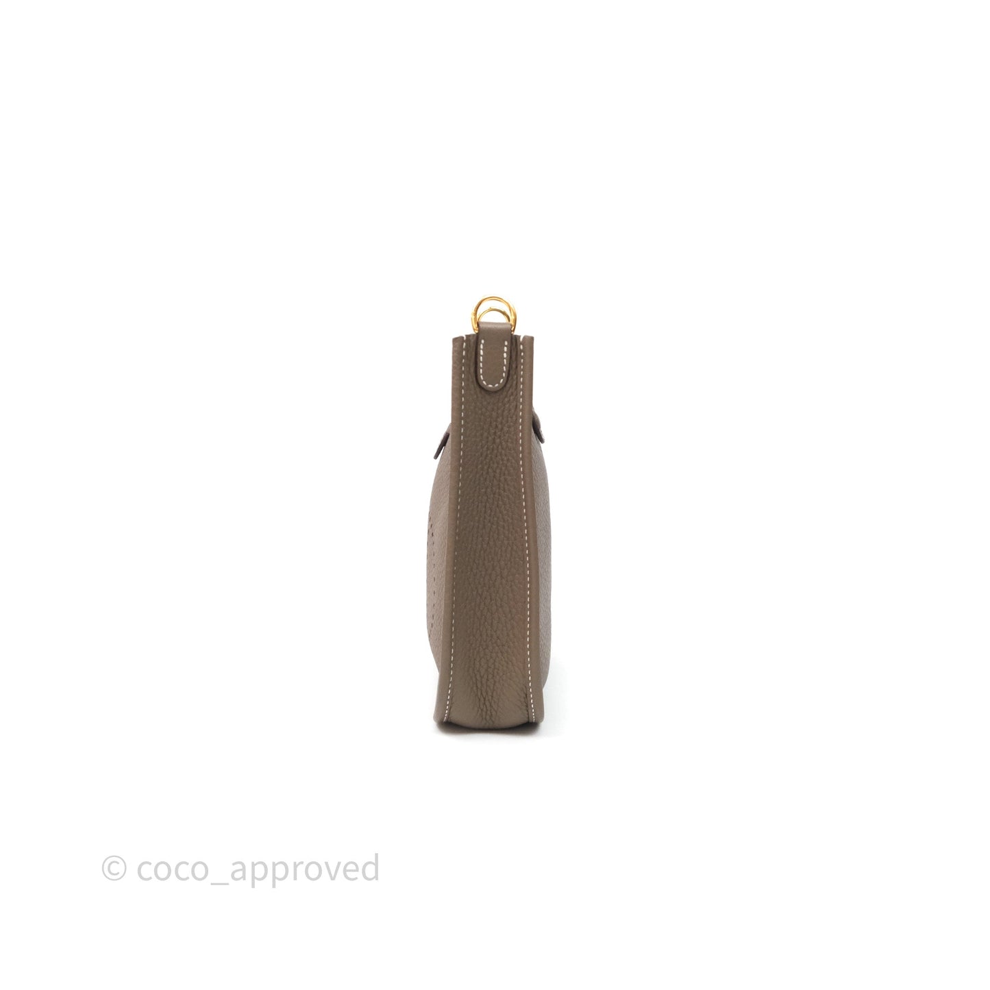 Hermès Mini Evelyne 16 Etoupe 18 Clemence Gold Hardware