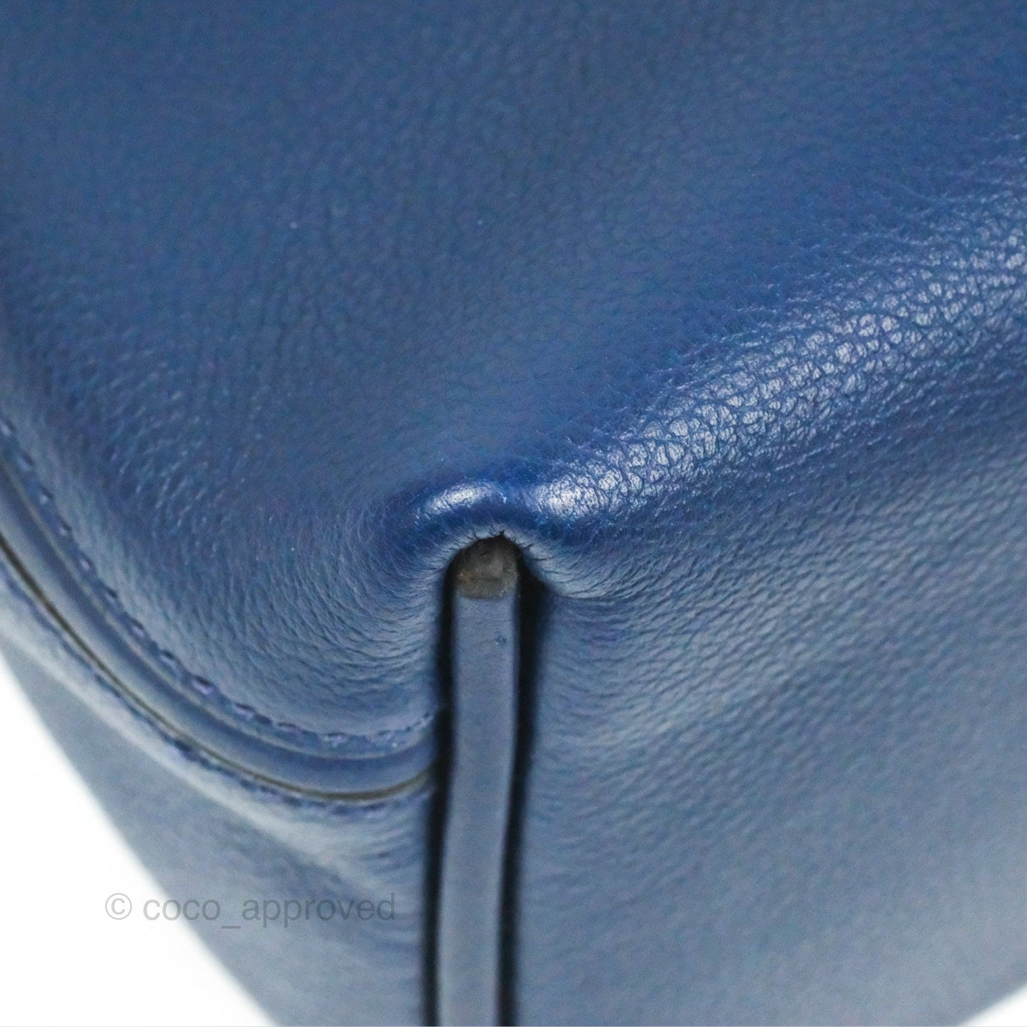 Hermès 24/24 21 Mini Bleu Saphir Evercolor/Swift Palladium Hardware