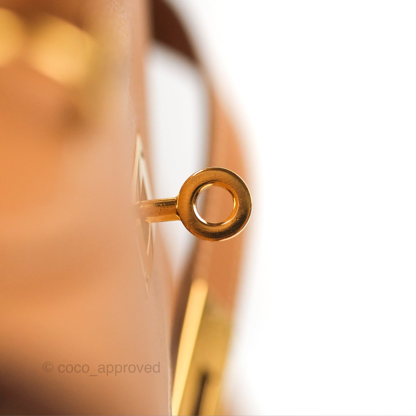 Hermès Kelly 32 Retourne Natural Epsom Gold Hardware