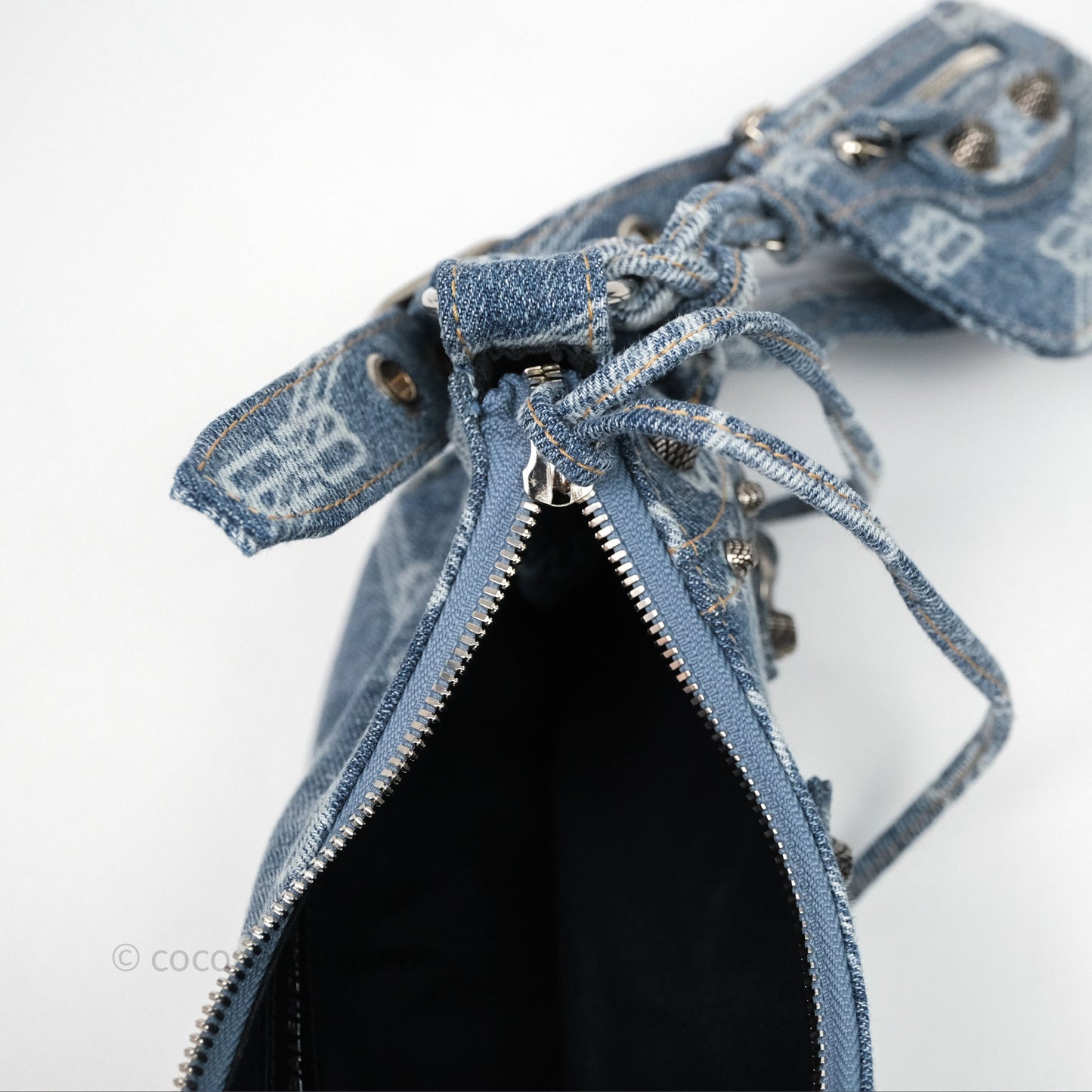 Balenciaga Le Cagole Denim Shoulder Bag