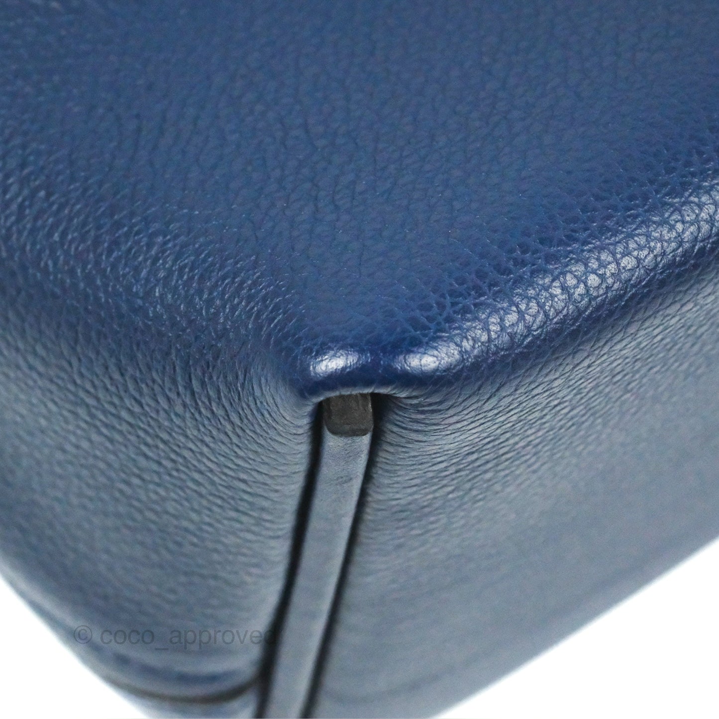 Hermès 24/24 21 Mini Bleu Saphir Evercolor/Swift Palladium Hardware