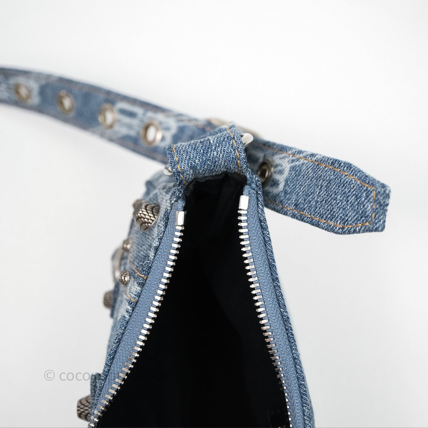 Balenciaga Le Cagole Denim Shoulder Bag