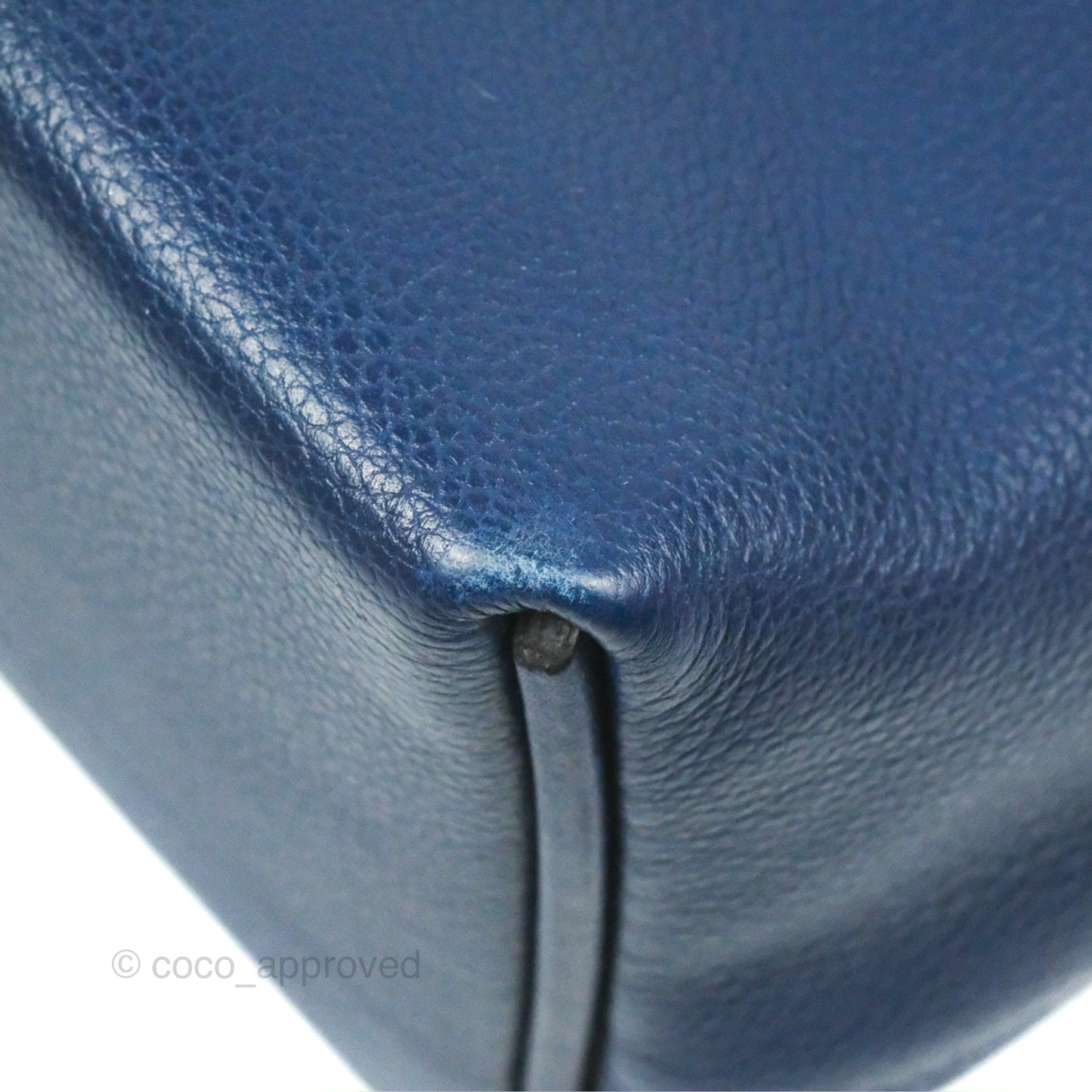 Hermès 24/24 21 Mini Bleu Saphir Evercolor/Swift Palladium Hardware