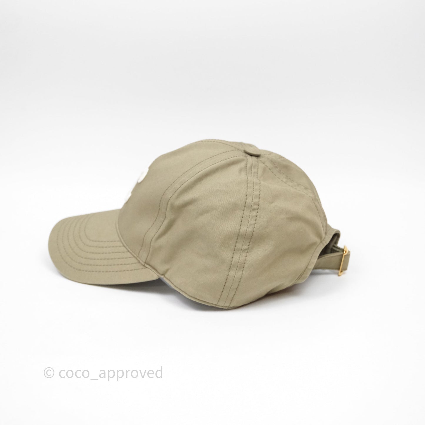 Celine Baseball Cap Cotton Triomphe Green