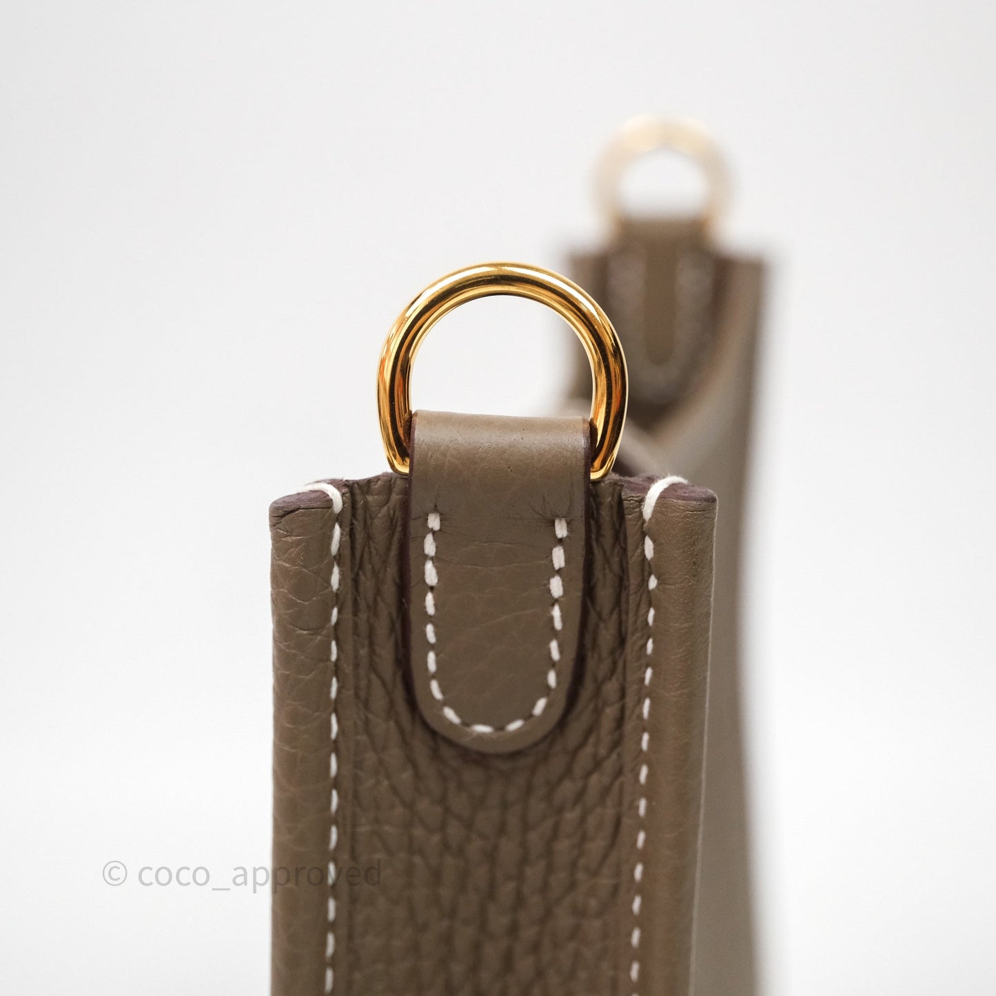Hermès Mini Evelyne 16 Etoupe 18 Clemence Gold Hardware