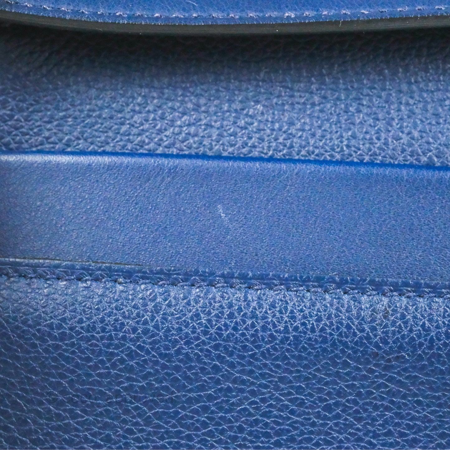 Hermès 24/24 21 Mini Bleu Saphir Evercolor/Swift Palladium Hardware