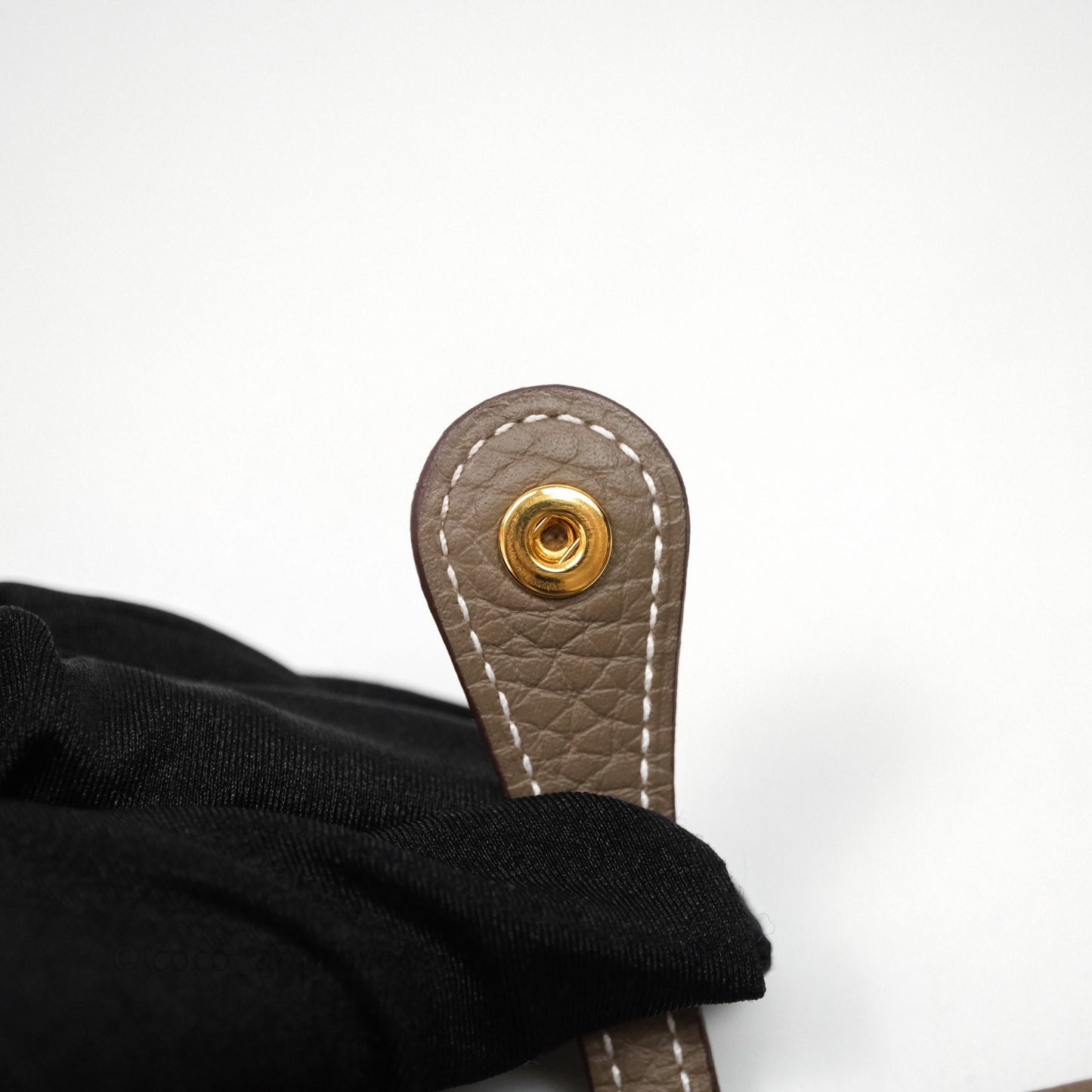 Hermès Mini Evelyne 16 Etoupe 18 Clemence Gold Hardware