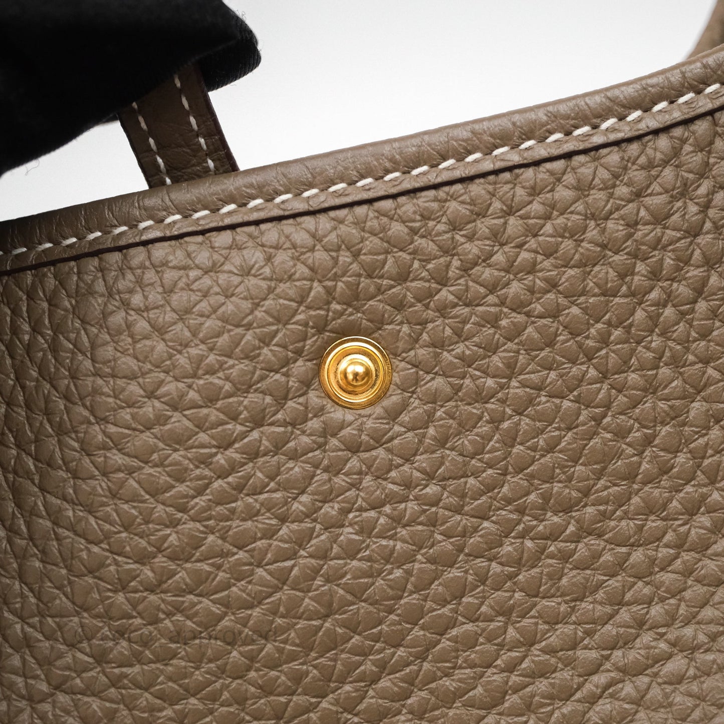 Hermès Mini Evelyne 16 Etoupe 18 Clemence Gold Hardware