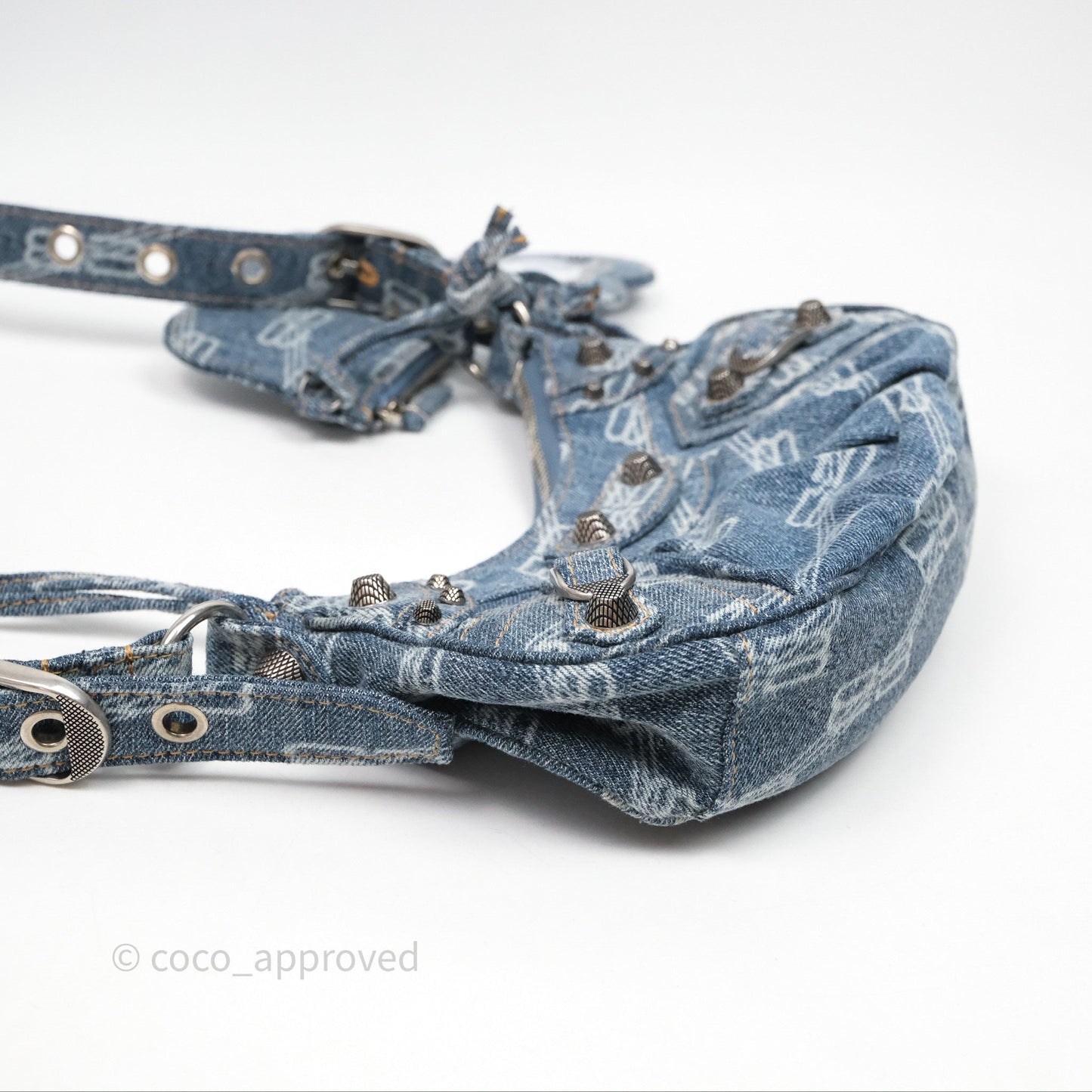 Balenciaga Le Cagole Denim Shoulder Bag